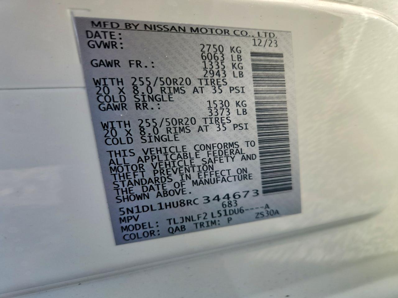 2024 Infiniti Qx60 Autograph White vin: 5N1DL1HU8RC344673
