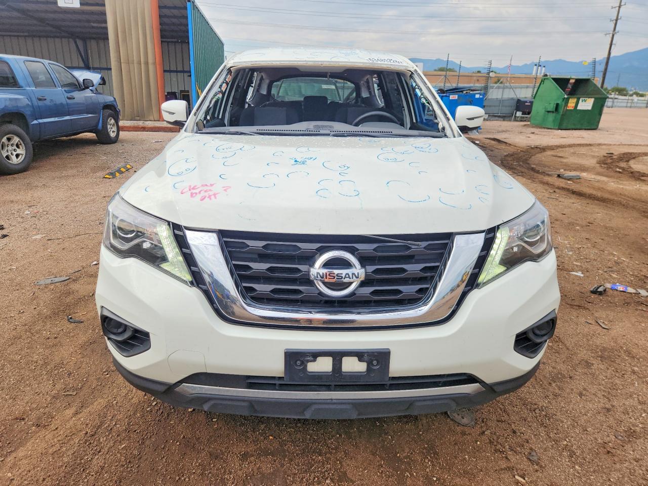 2020 Nissan Pathfinder S White vin: 5N1DR2AM4LC650209
