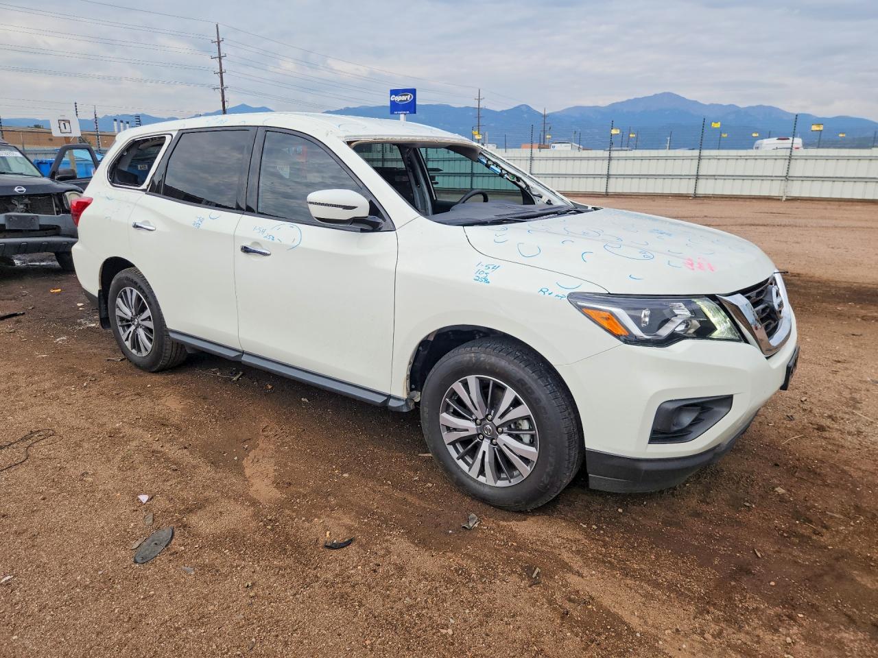 2020 Nissan Pathfinder S White vin: 5N1DR2AM4LC650209