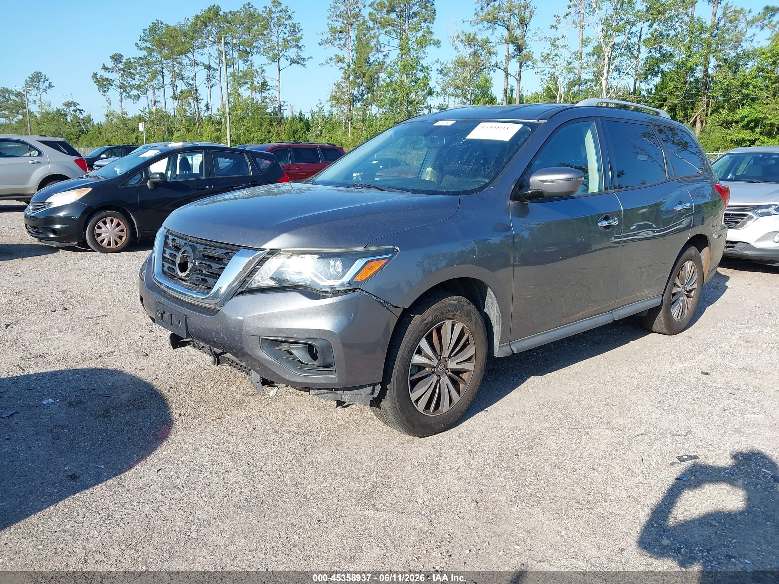 2020 Nissan Pathfinder Sv 4wd Gray vin: 5N1DR2BM2LC613027
