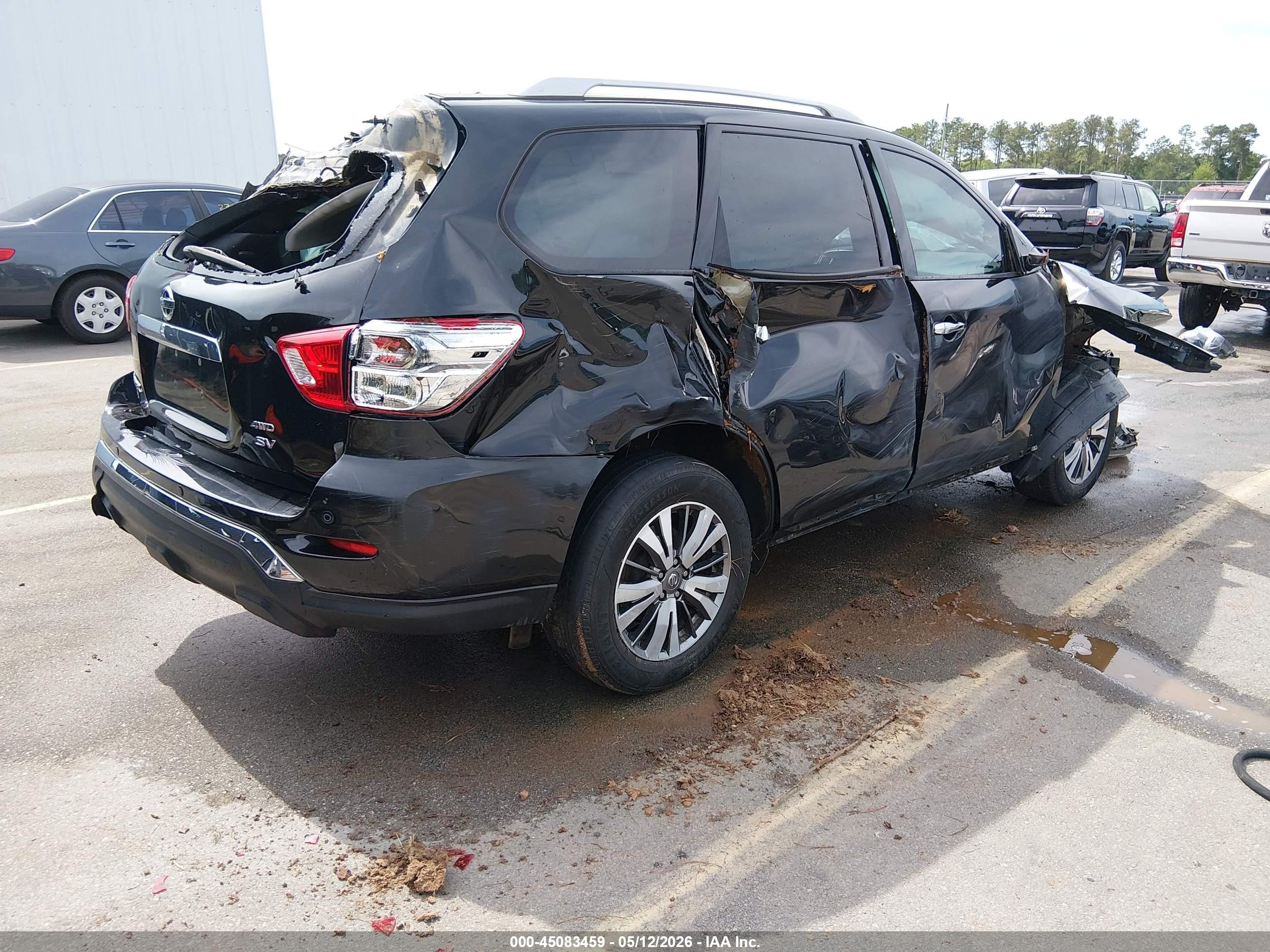 2020 Nissan Pathfinder Sv 4wd Black vin: 5N1DR2BMXLC612093