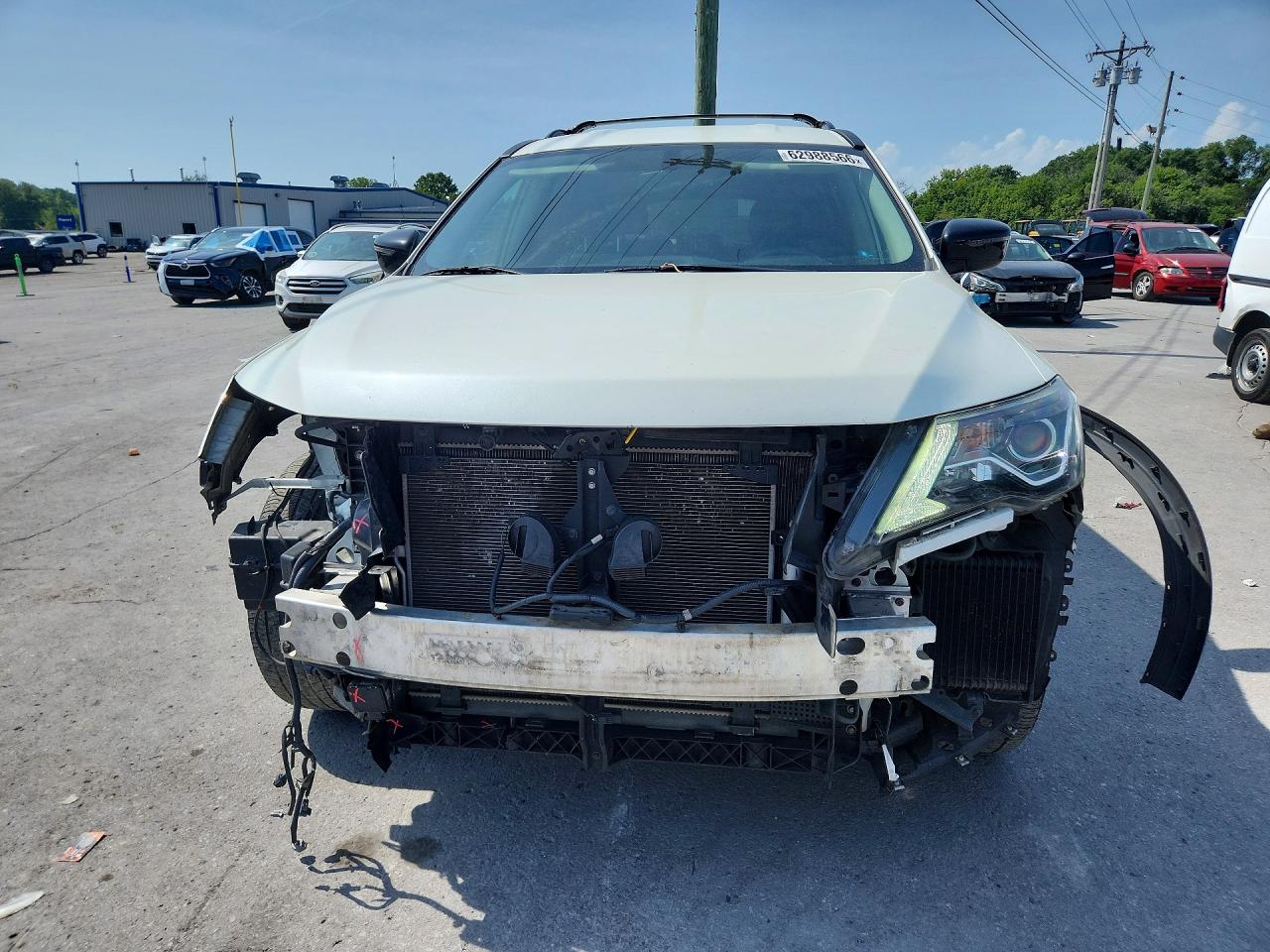 2020 Nissan Pathfinder Sv White vin: 5N1DR2BN8LC624297