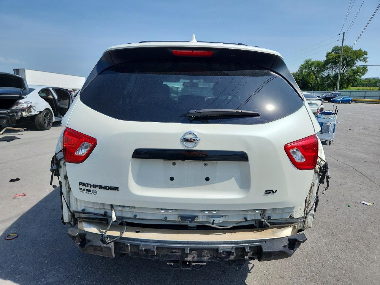 2020 Nissan Pathfinder Sv White vin: 5N1DR2BN8LC624297