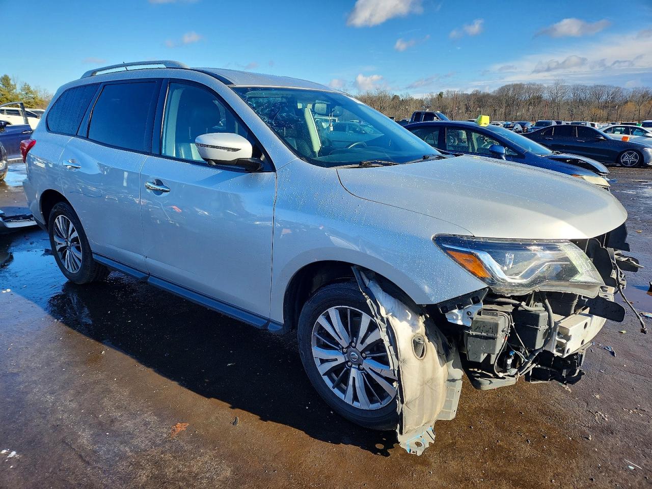 2020 Nissan Pathfinder Sl Silver vin: 5N1DR2CMXLC599196