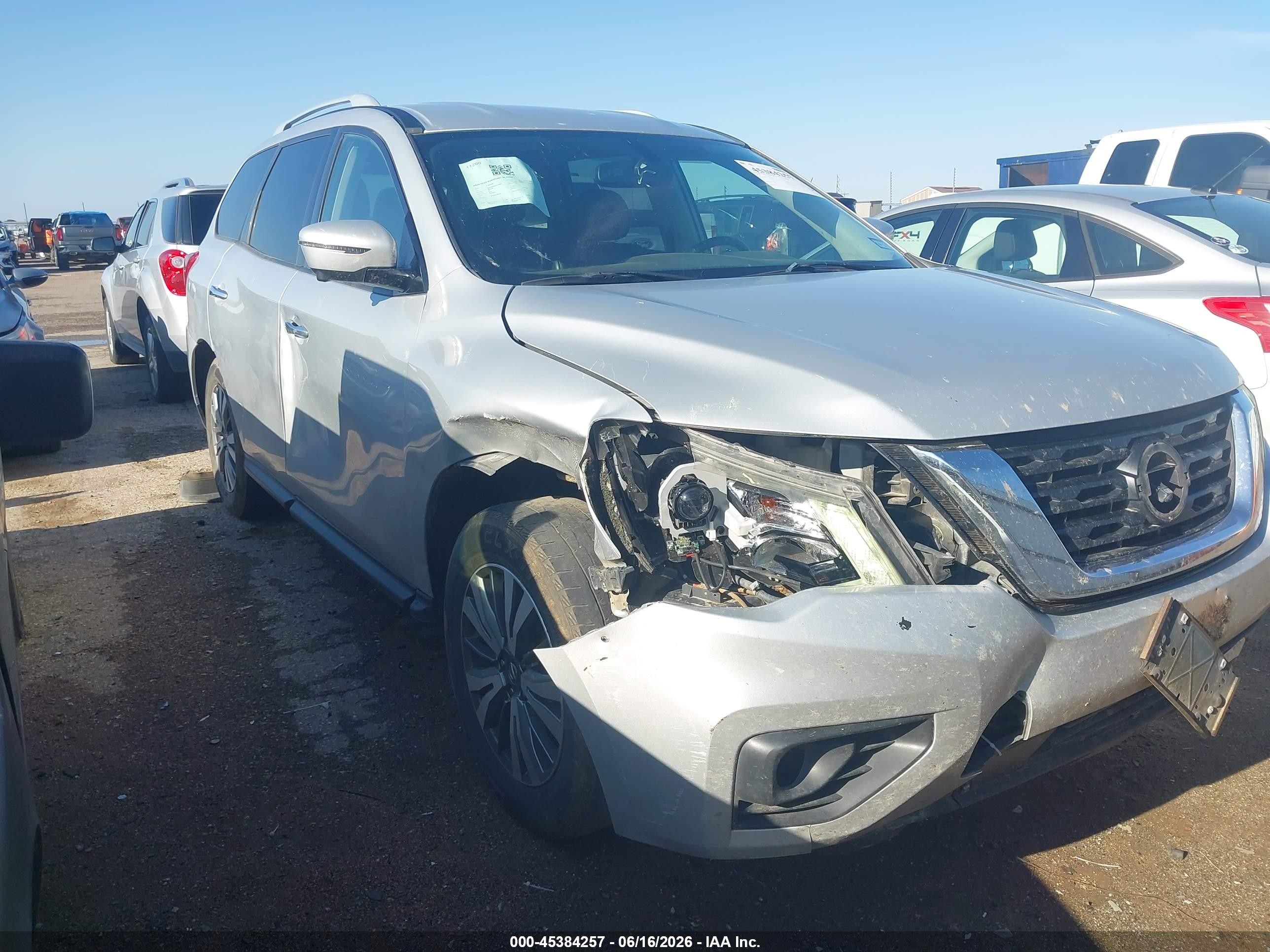 2020 Nissan Pathfinder Sl 2wd Silver vin: 5N1DR2CN0LC578401