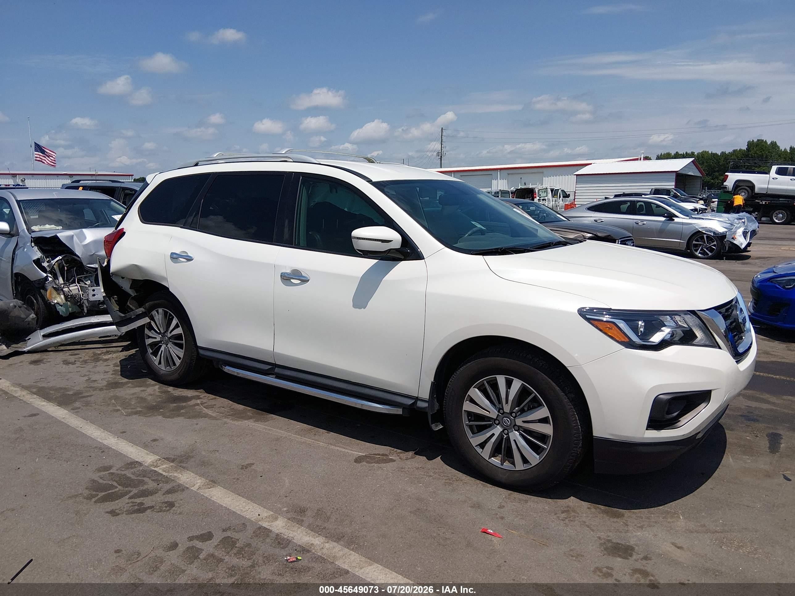 2020 Nissan Pathfinder Sl 2wd White vin: 5N1DR2CN3LC620320