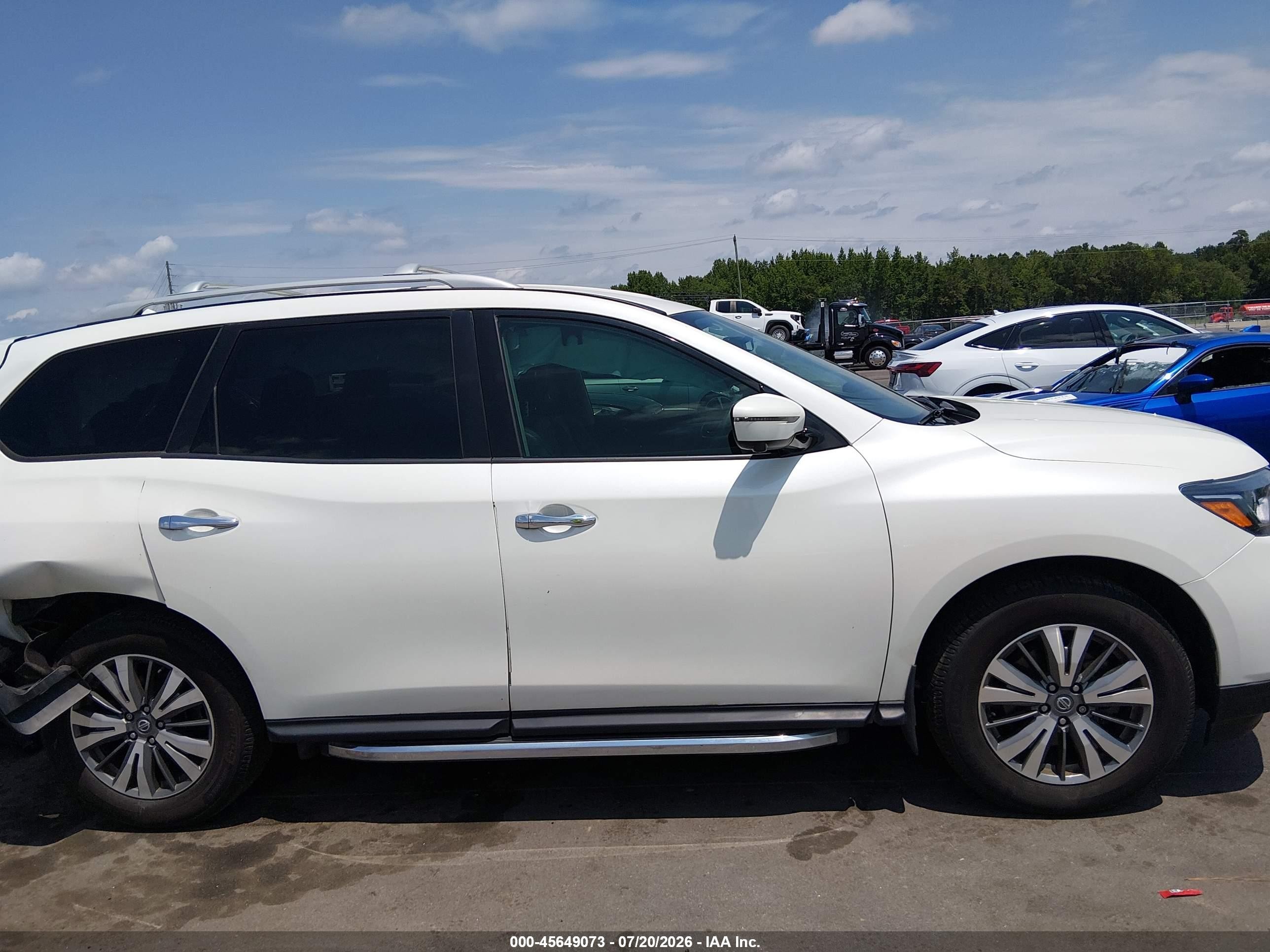 2020 Nissan Pathfinder Sl 2wd White vin: 5N1DR2CN3LC620320