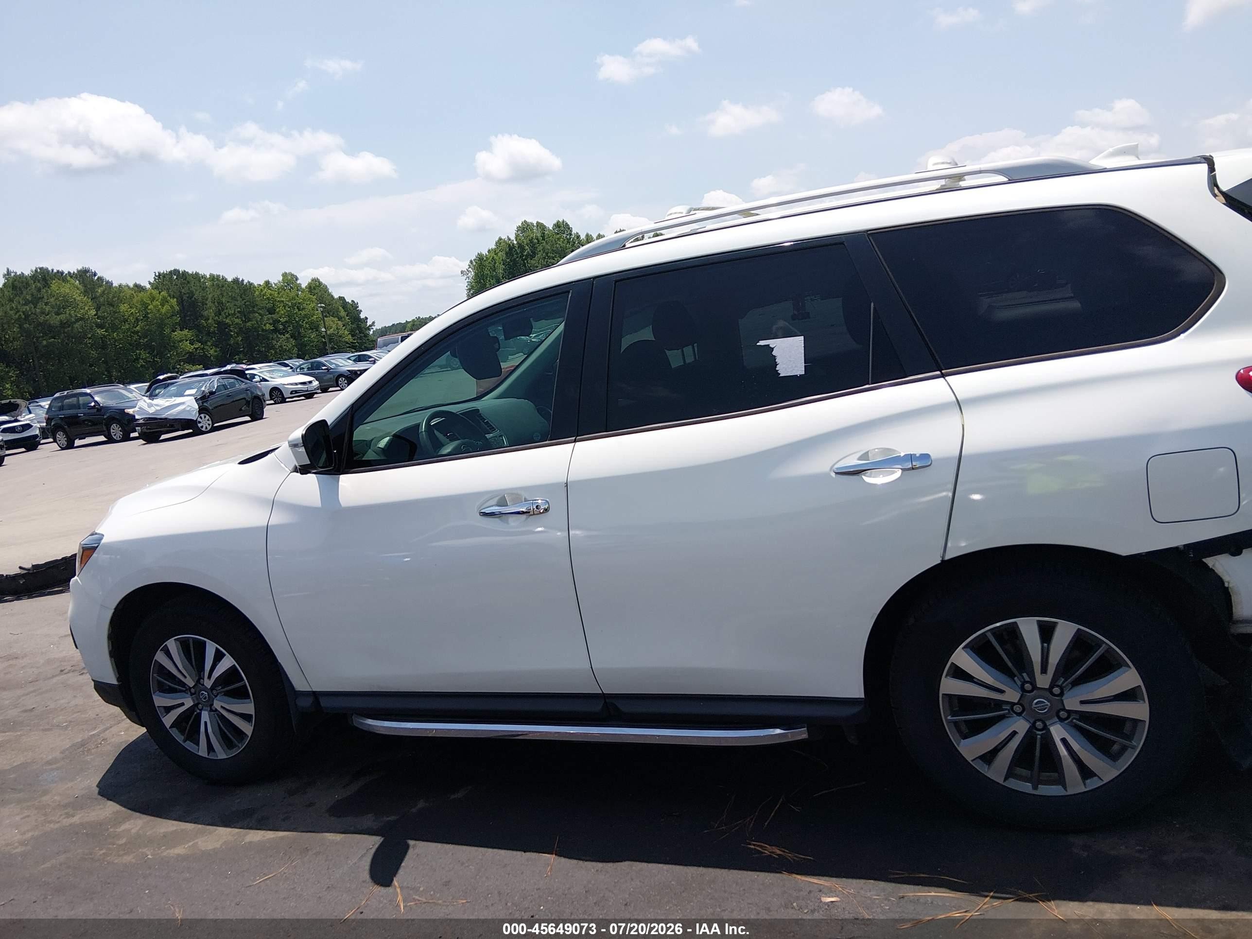 2020 Nissan Pathfinder Sl 2wd White vin: 5N1DR2CN3LC620320