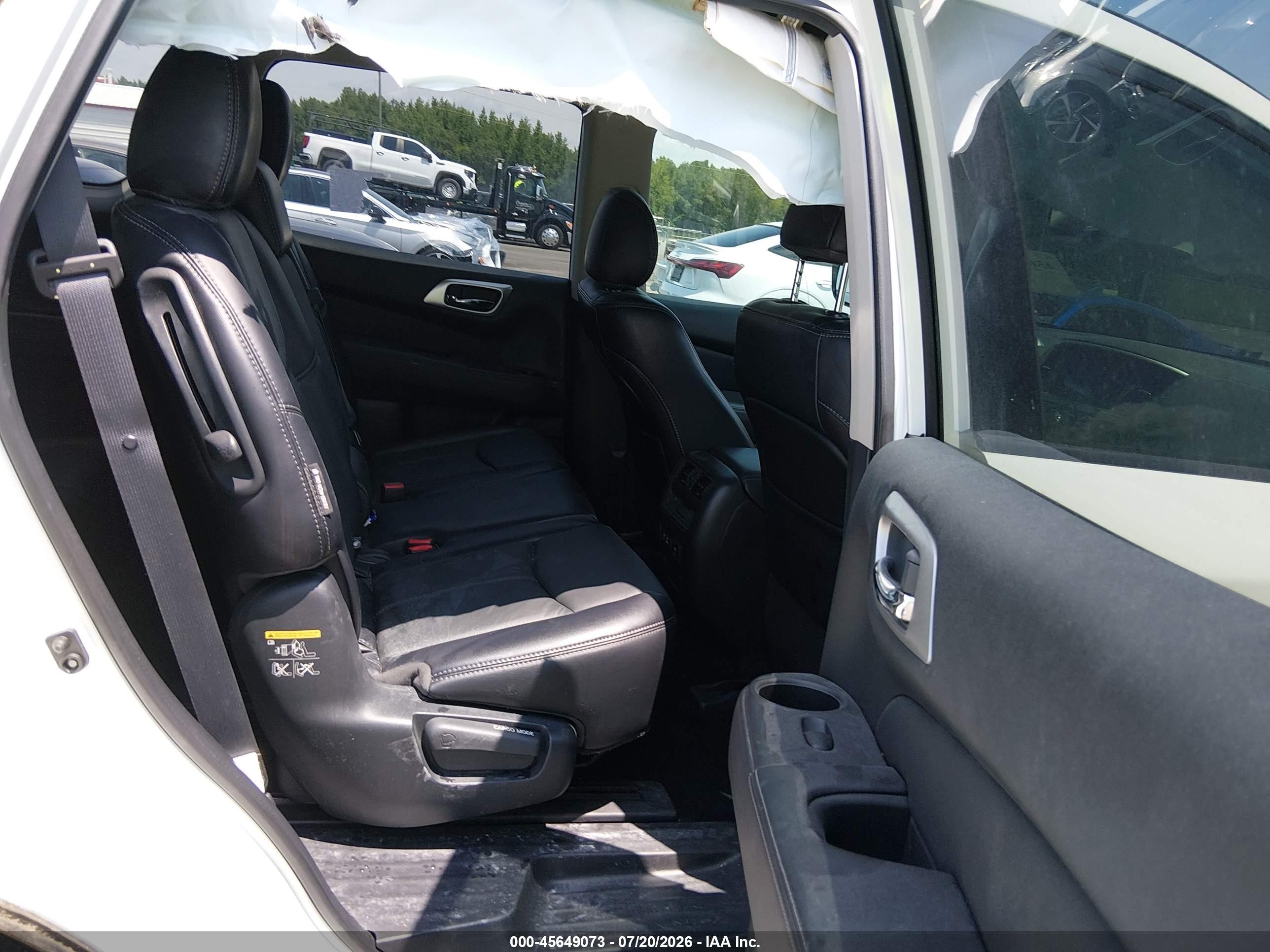 2020 Nissan Pathfinder Sl 2wd White vin: 5N1DR2CN3LC620320