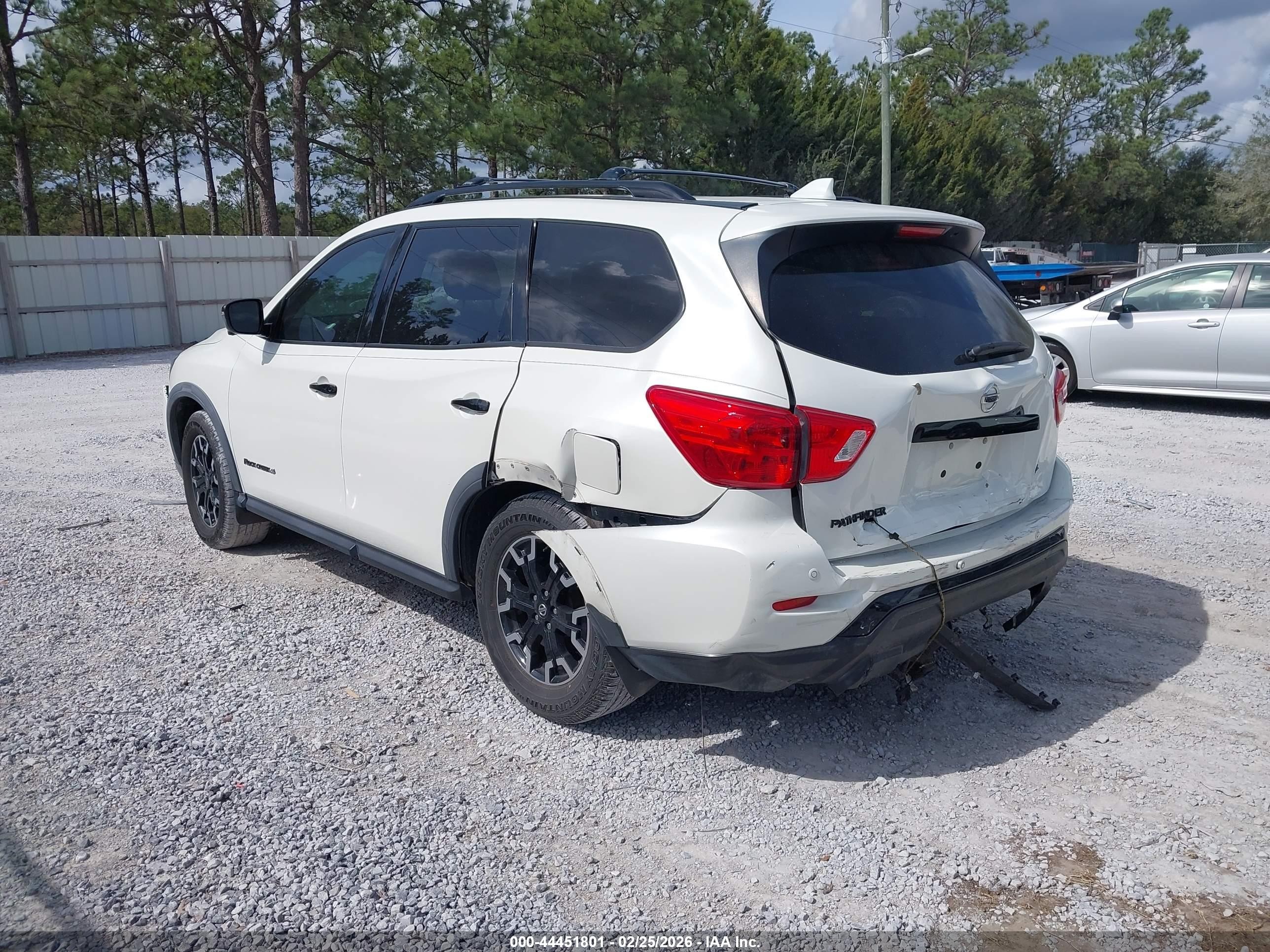2020 Nissan Pathfinder Sl 2wd White vin: 5N1DR2CN4LC650006