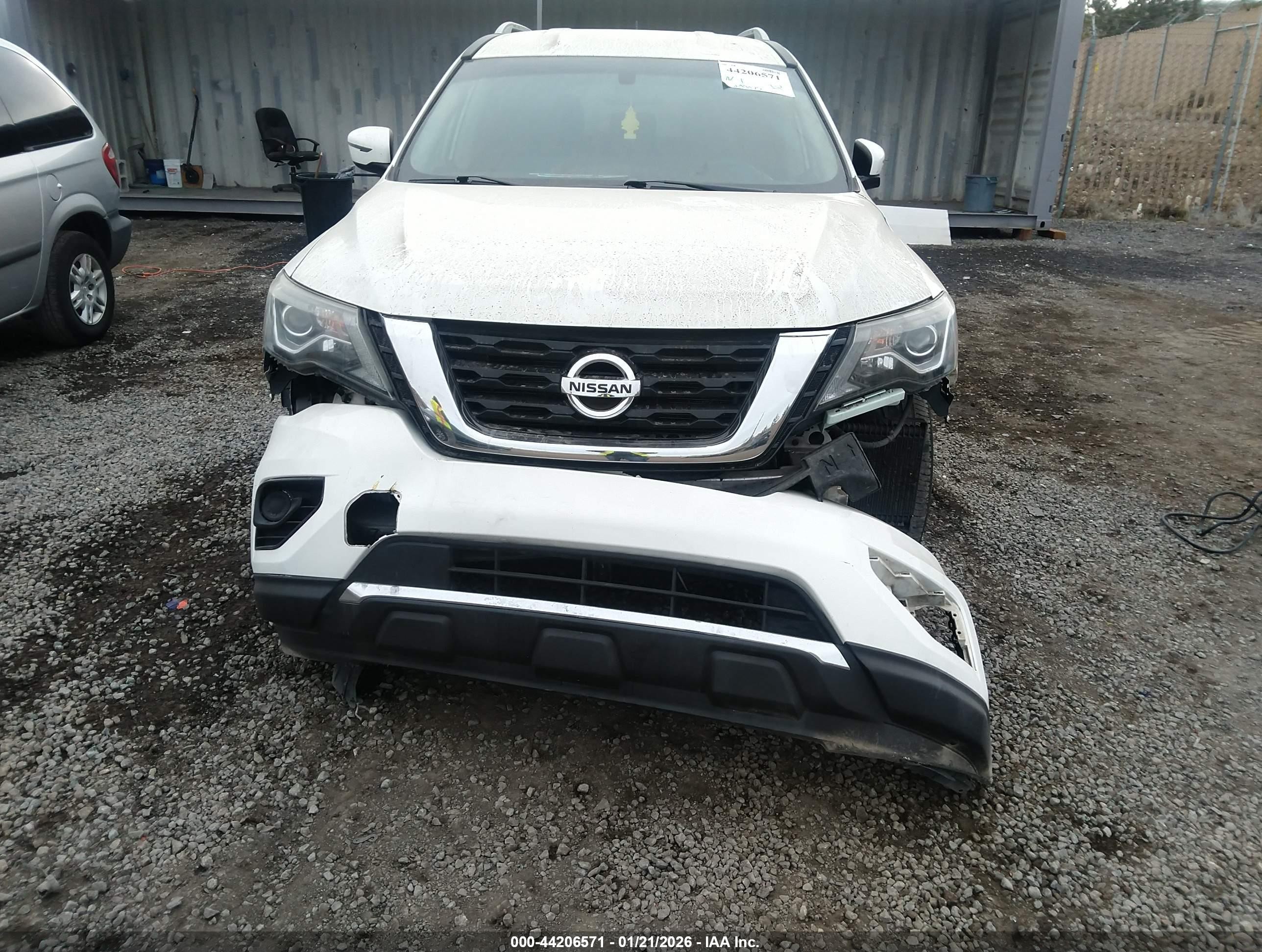 2017 Nissan Pathfinder S White vin: 5N1DR2MM0HC636200