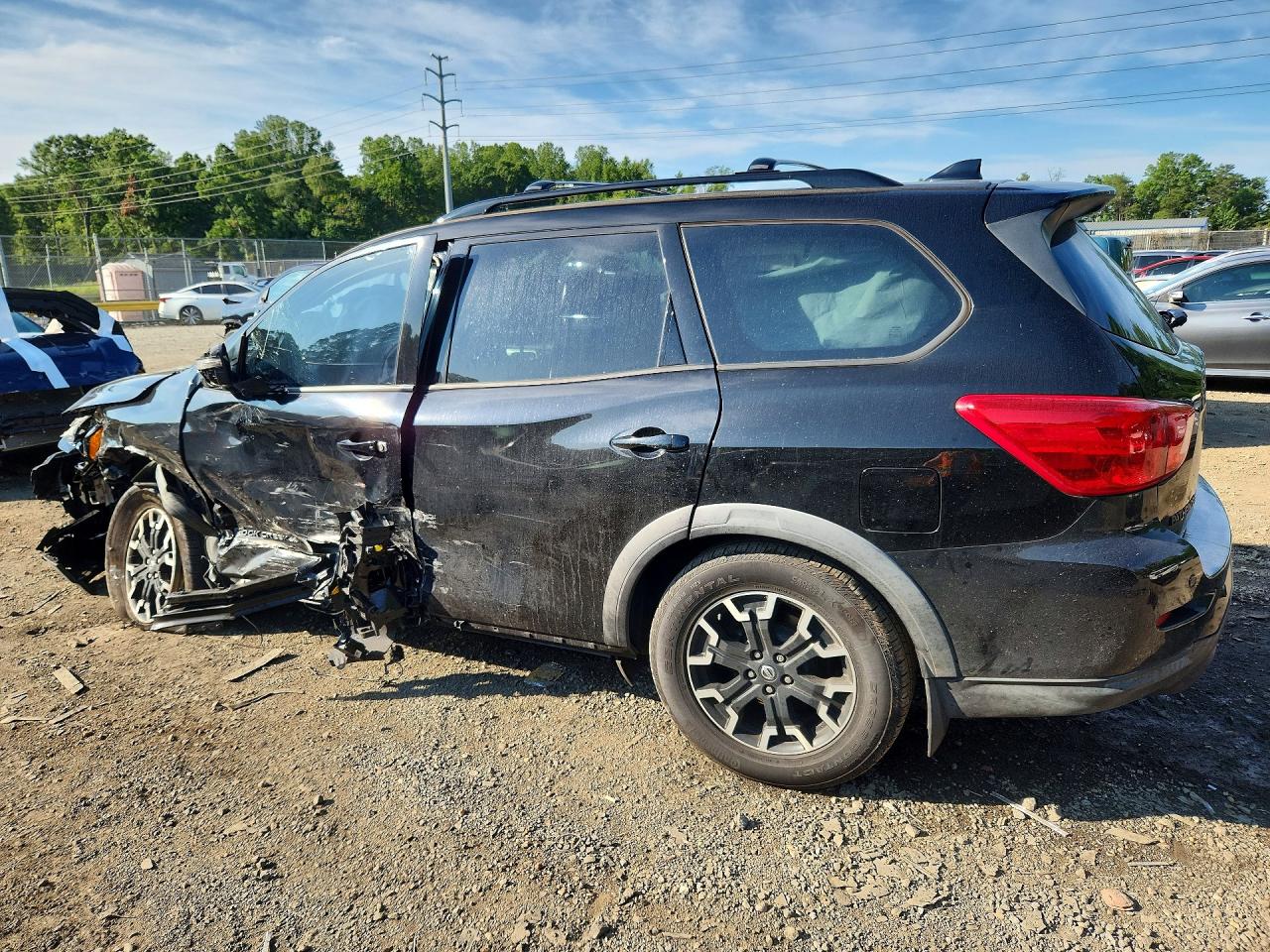 2019 Nissan Pathfinder Sl Black vin: 5N1DR2MM0KC637273