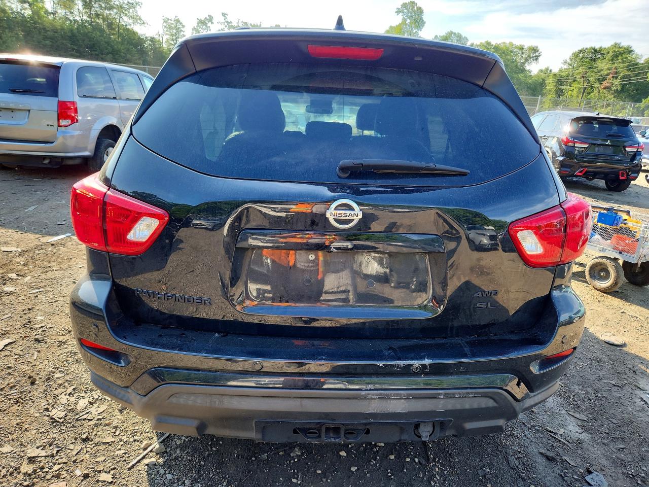 2019 Nissan Pathfinder Sl Black vin: 5N1DR2MM0KC637273