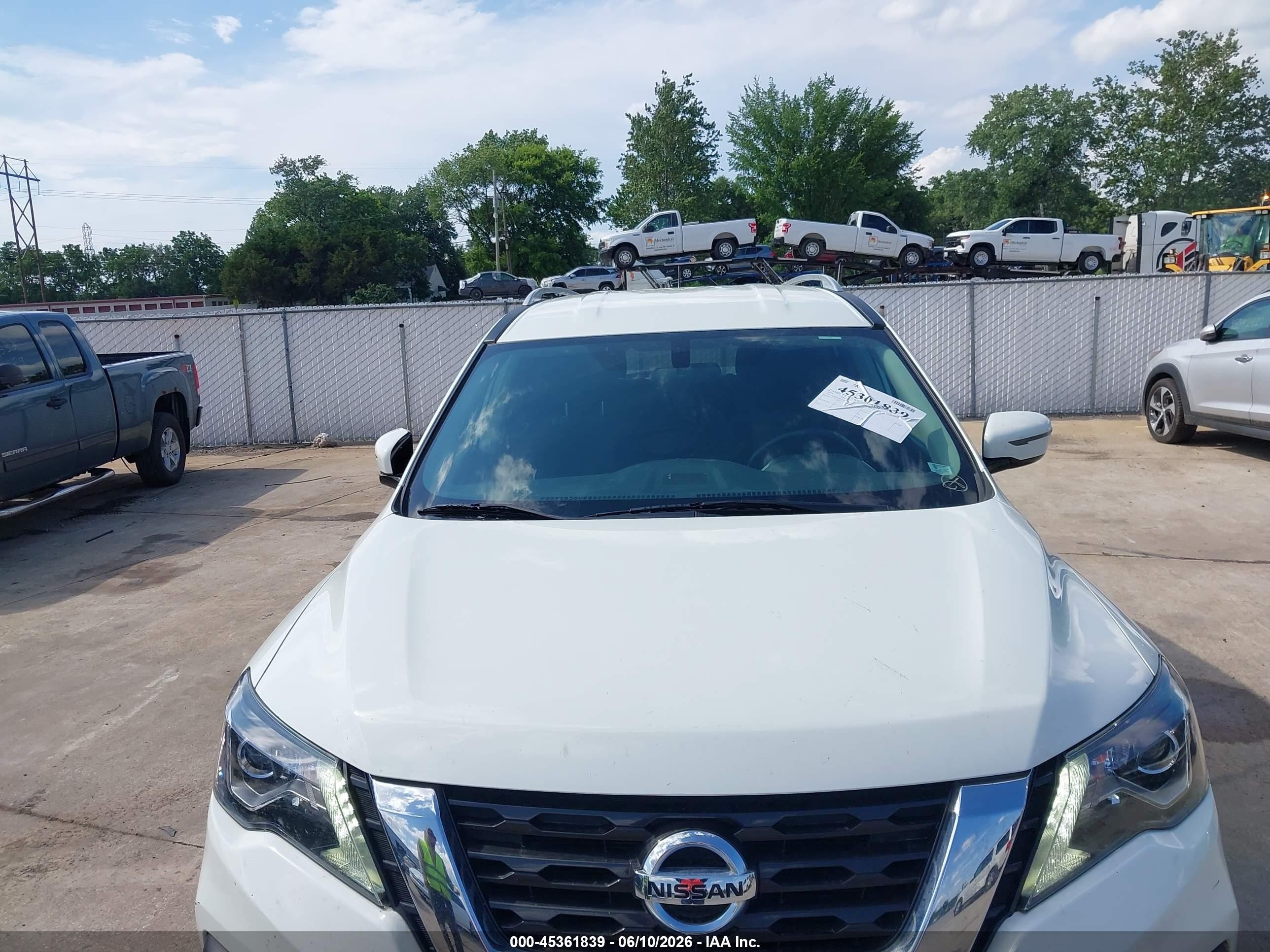 2017 Nissan Pathfinder S White vin: 5N1DR2MM1HC659534