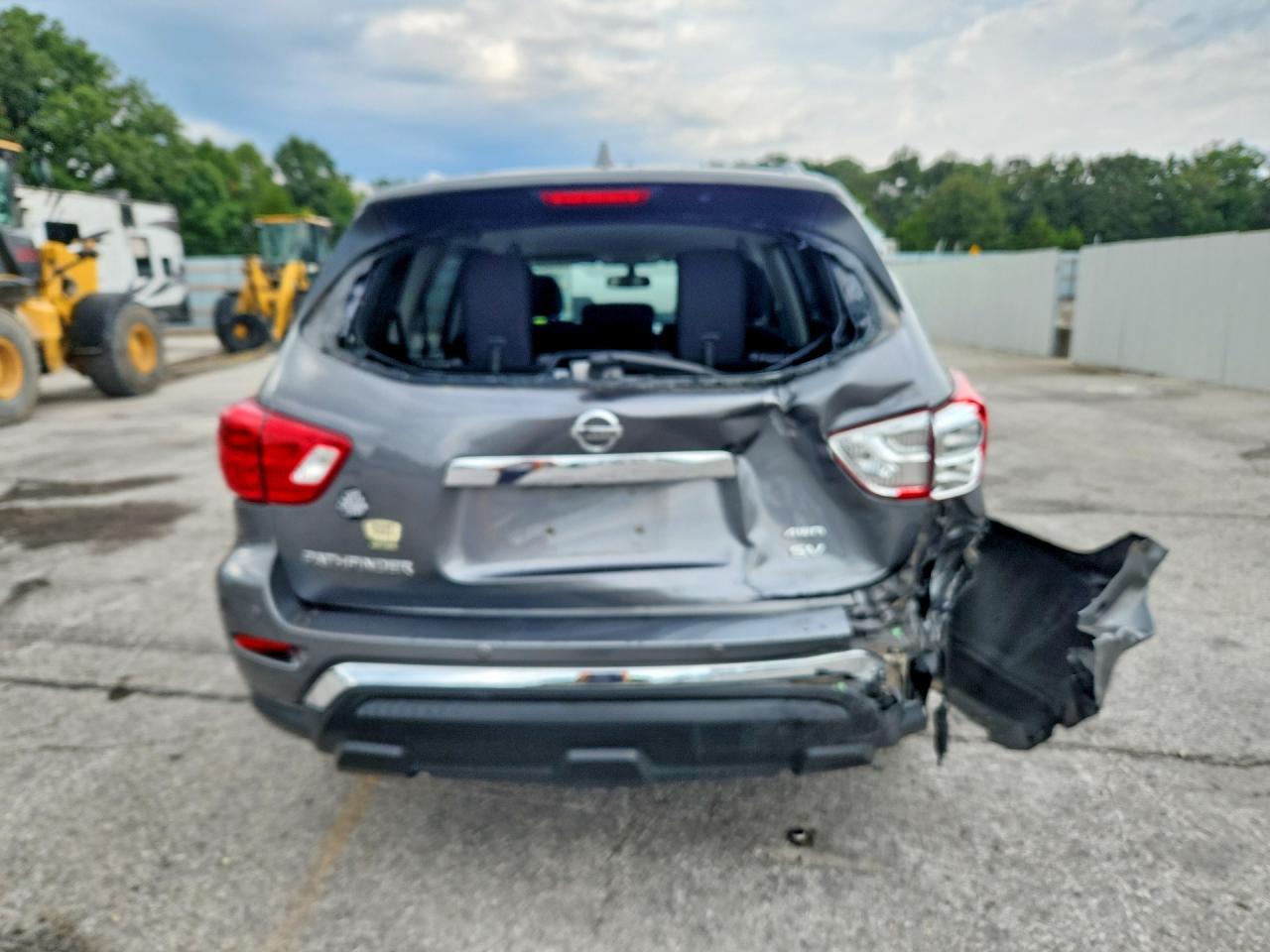 2019 Nissan Pathfinder Sv Серый vin: 5N1DR2MM3KC579949