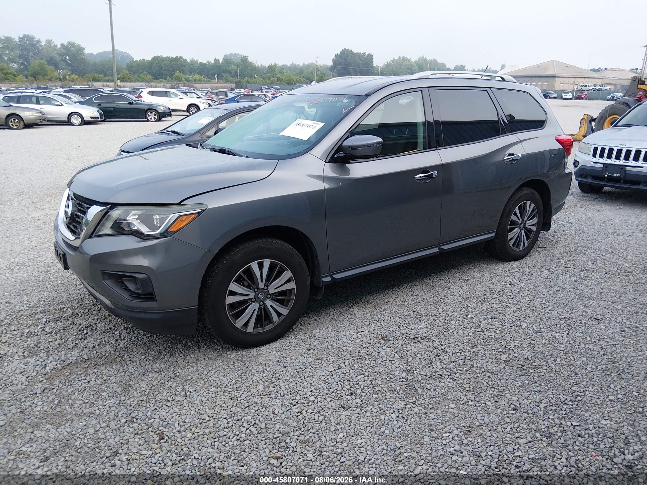 2017 Nissan Pathfinder S Gray vin: 5N1DR2MM4HC665604