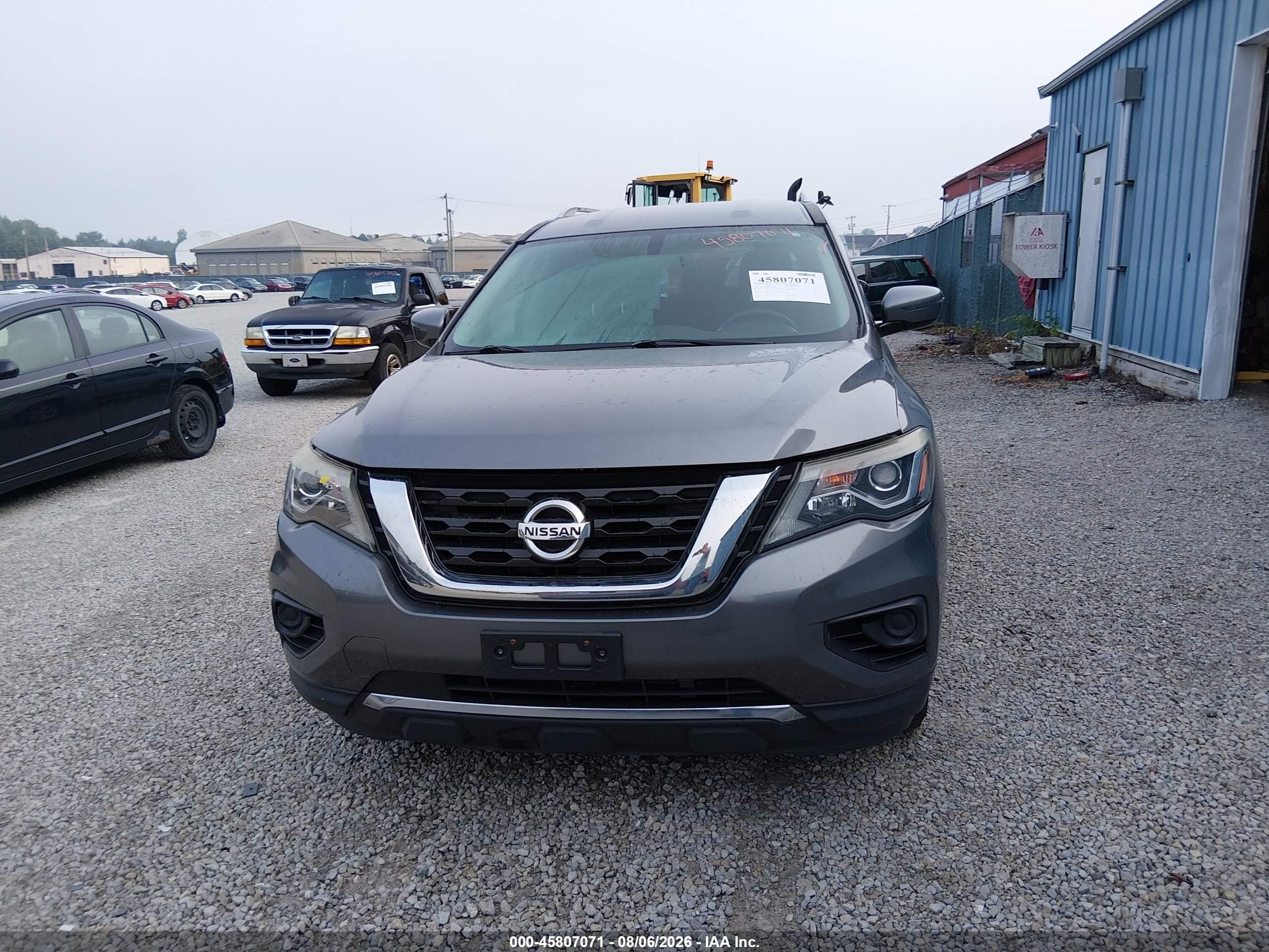 2017 Nissan Pathfinder S Gray vin: 5N1DR2MM4HC665604