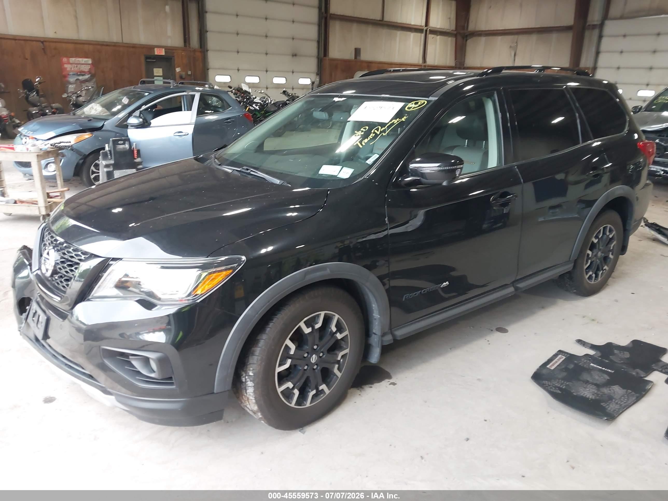 2019 Nissan Pathfinder Sl Black vin: 5N1DR2MM4KC636384