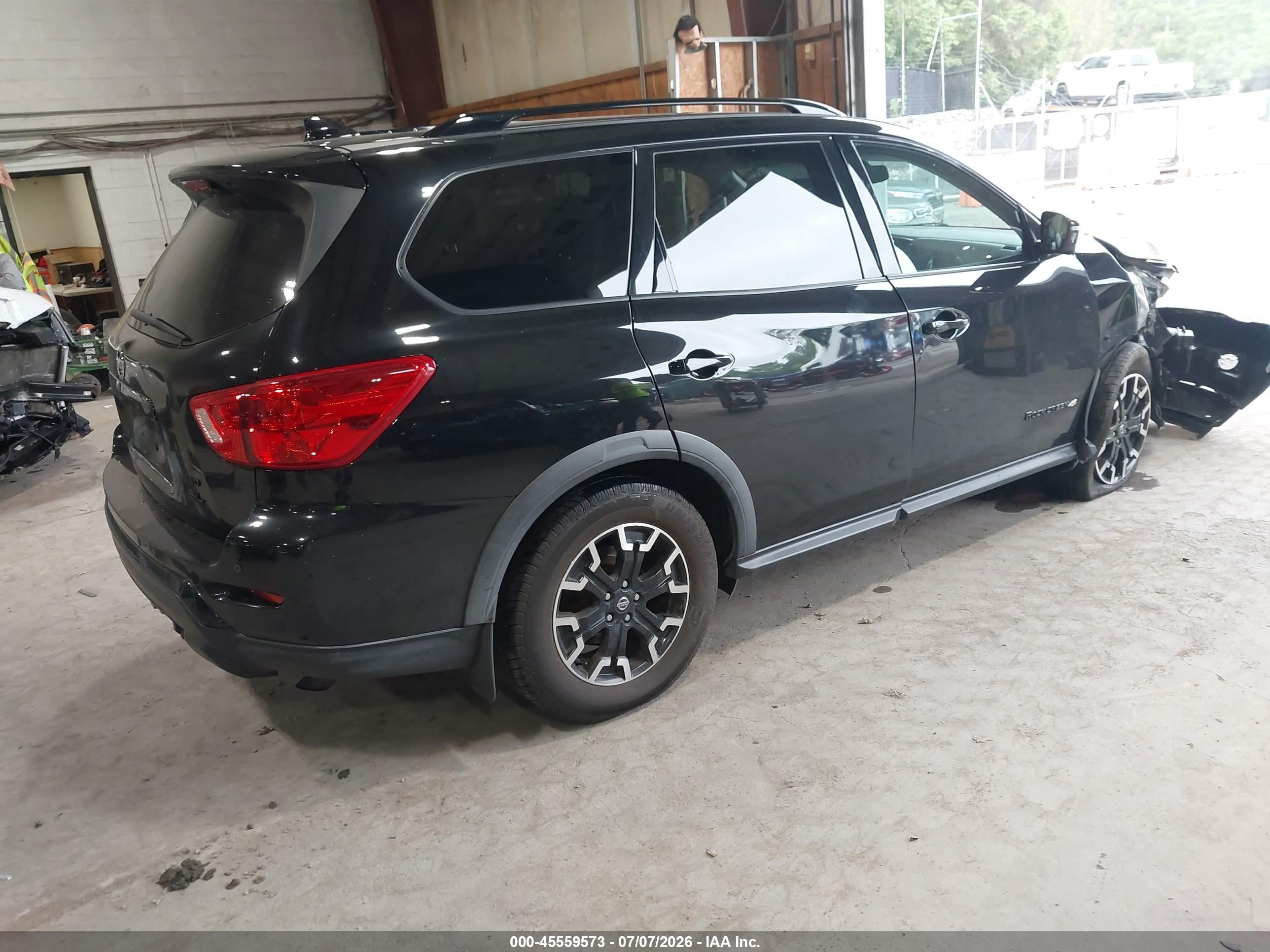 2019 Nissan Pathfinder Sl Black vin: 5N1DR2MM4KC636384