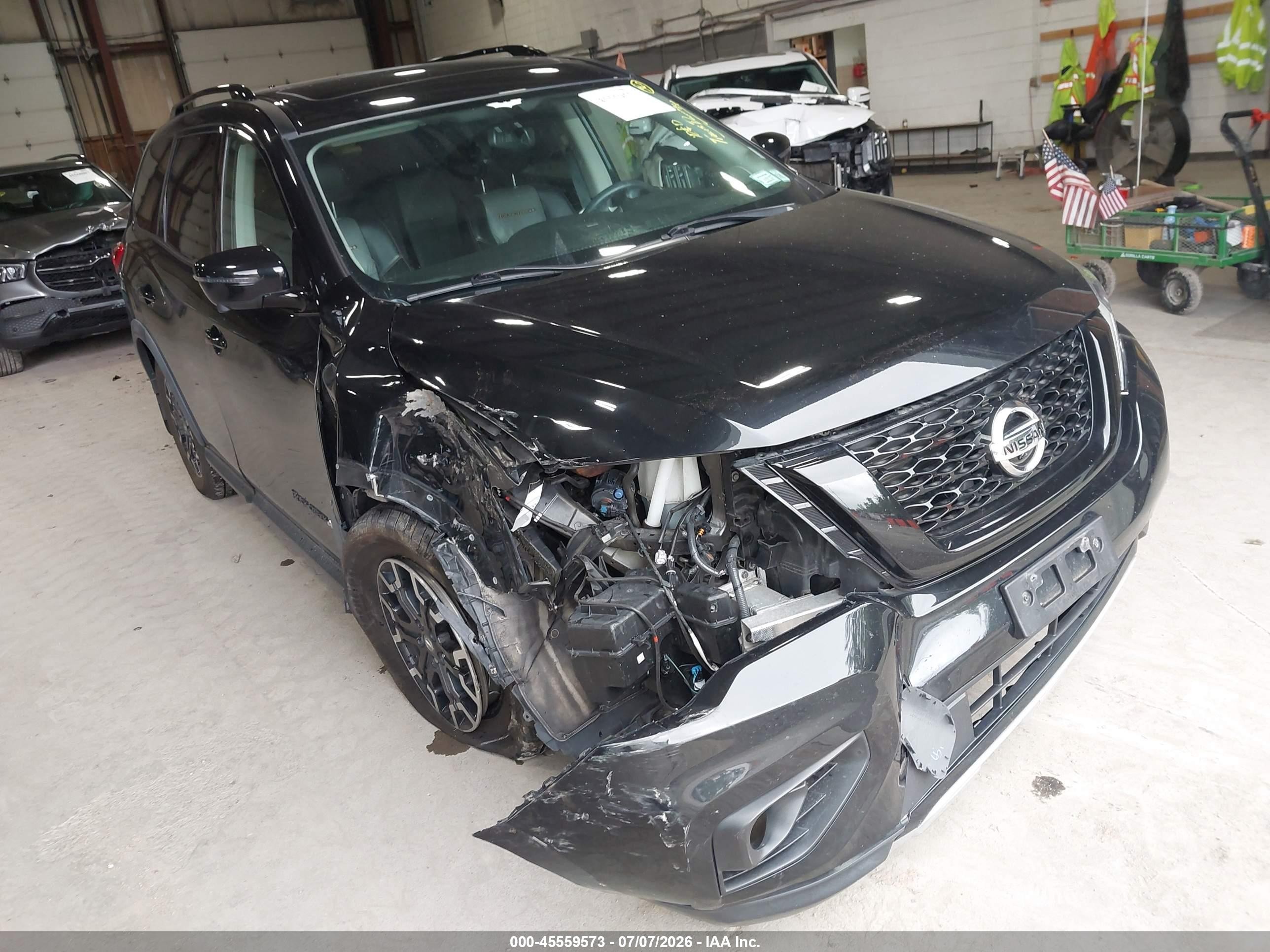 2019 Nissan Pathfinder Sl Black vin: 5N1DR2MM4KC636384