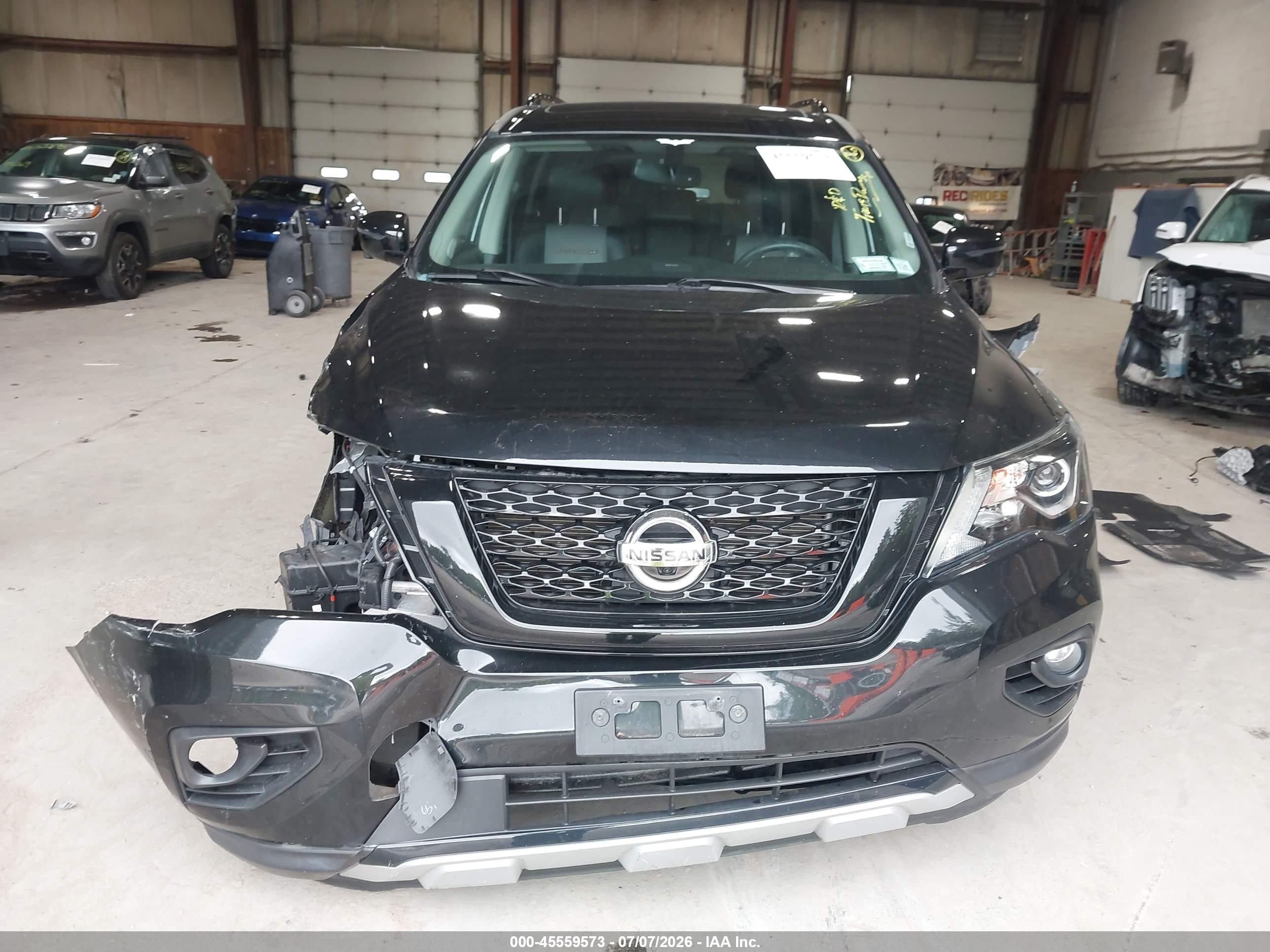 2019 Nissan Pathfinder Sl Black vin: 5N1DR2MM4KC636384