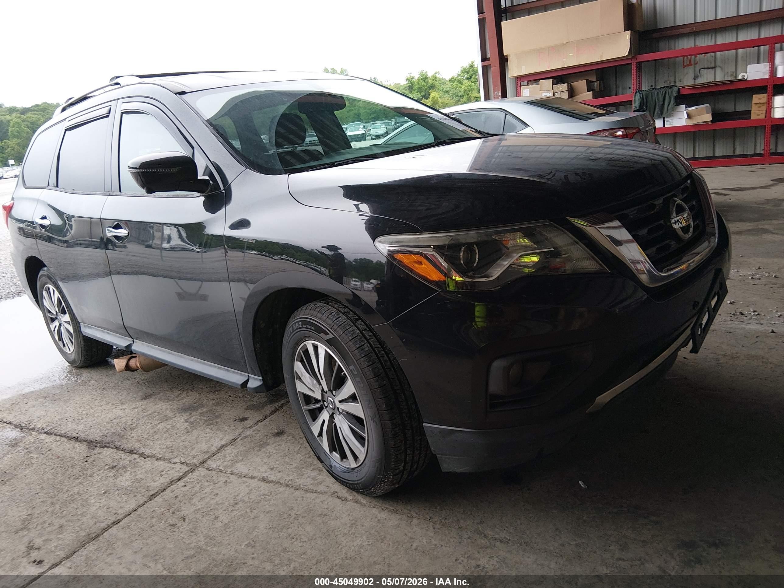 2017 Nissan Pathfinder Sl Black vin: 5N1DR2MM5HC662730