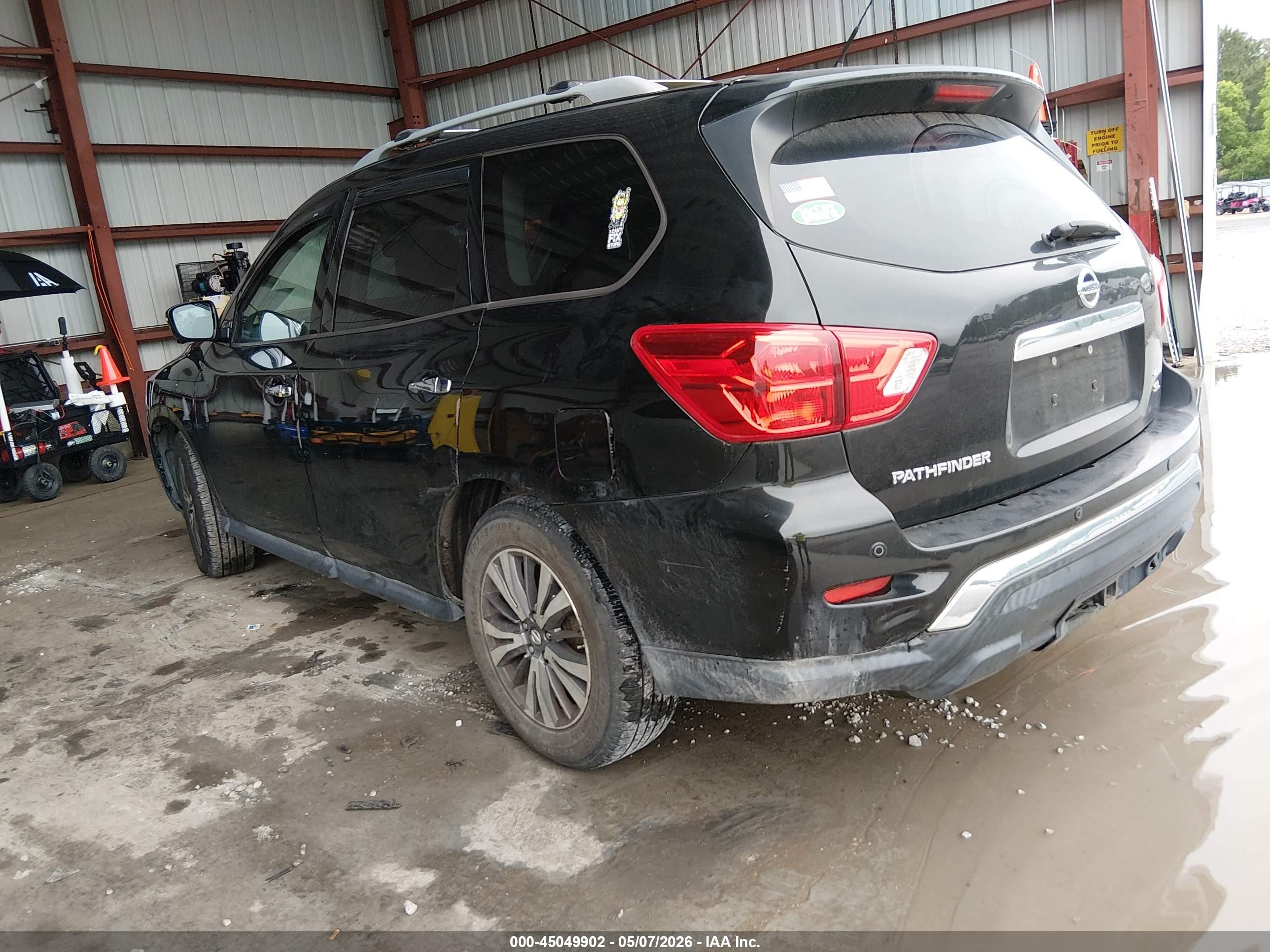 2017 Nissan Pathfinder Sl Black vin: 5N1DR2MM5HC662730