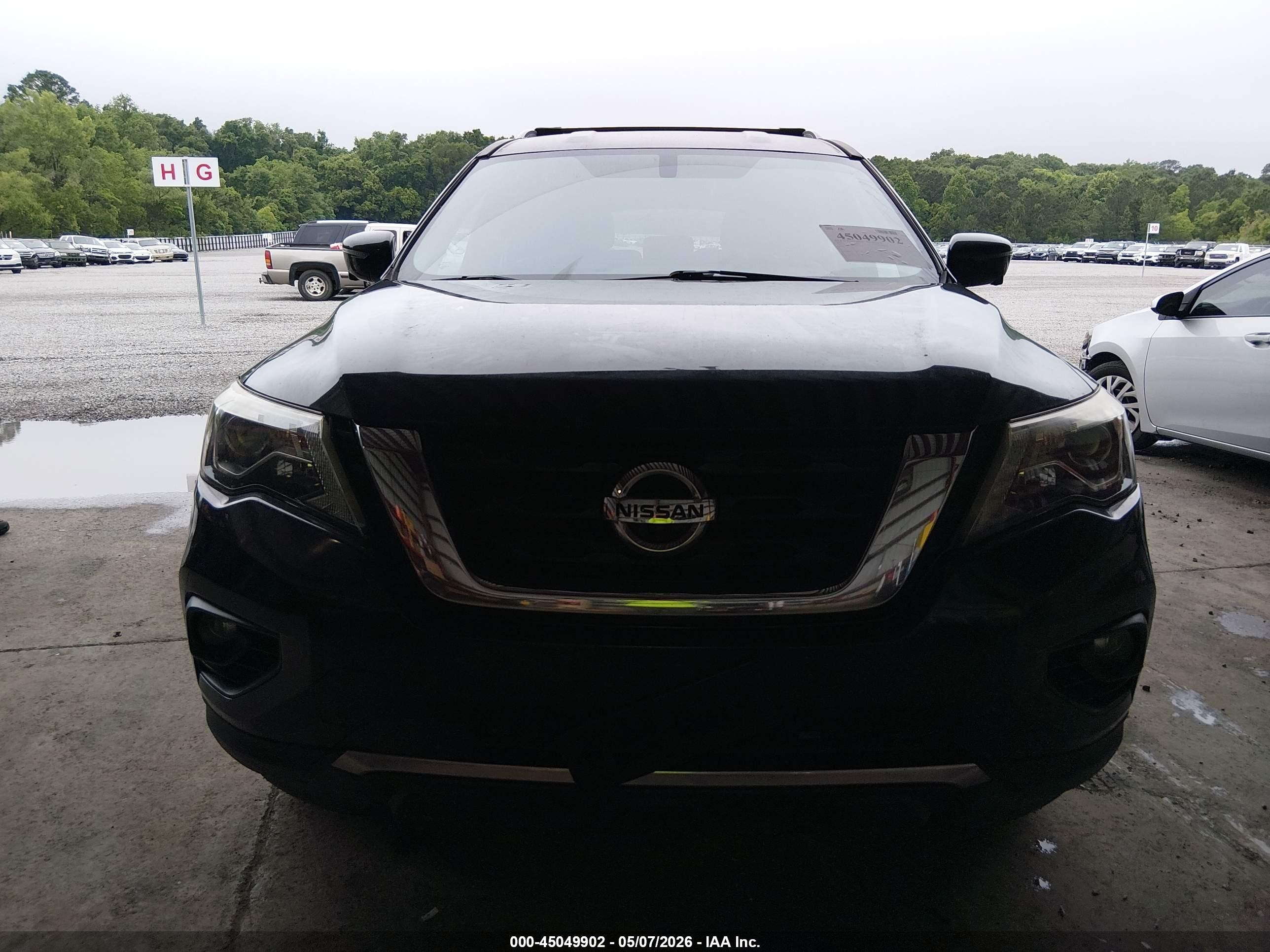 2017 Nissan Pathfinder Sl Black vin: 5N1DR2MM5HC662730