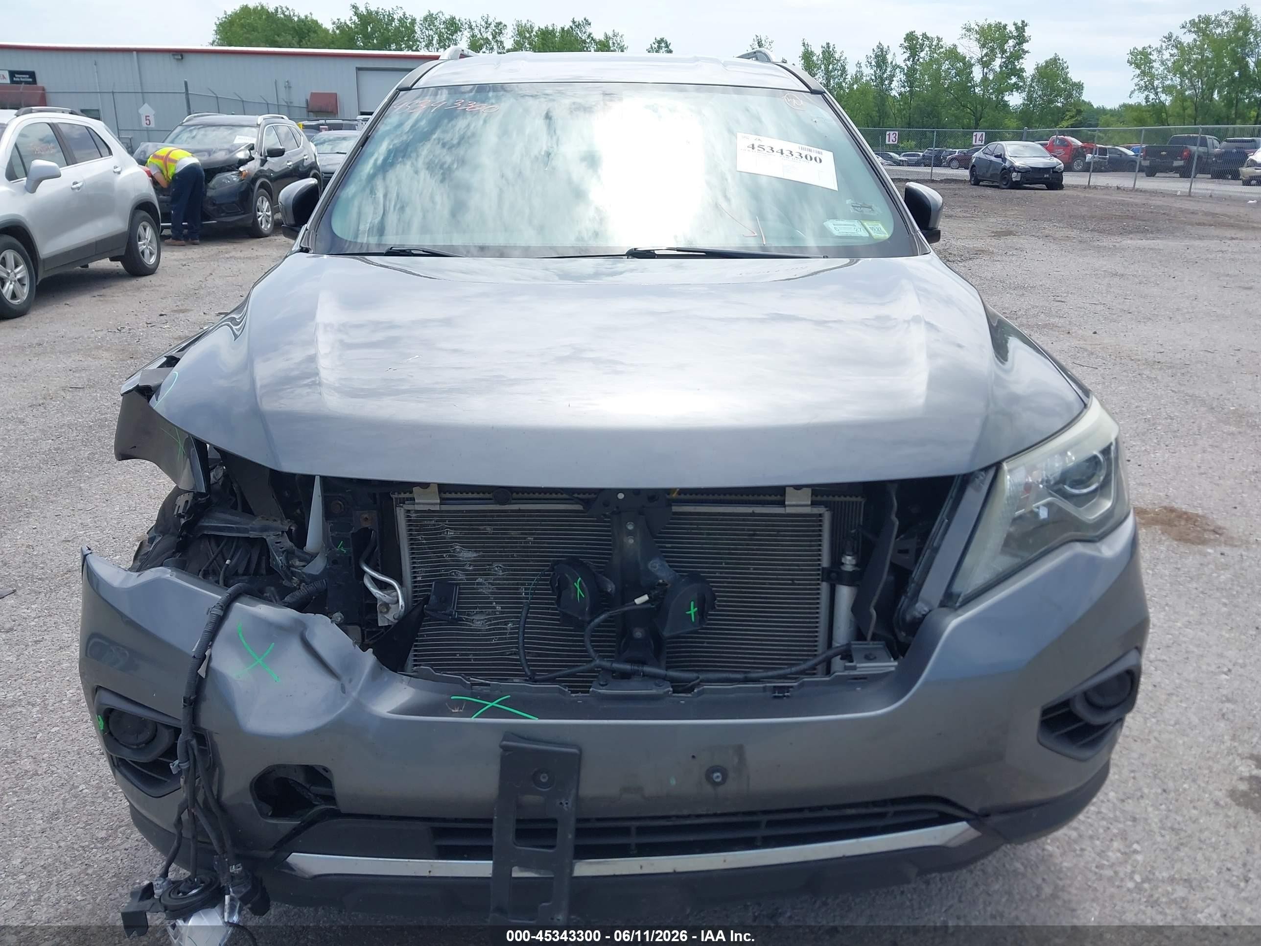 2017 Nissan Pathfinder S Gray vin: 5N1DR2MM5HC694254
