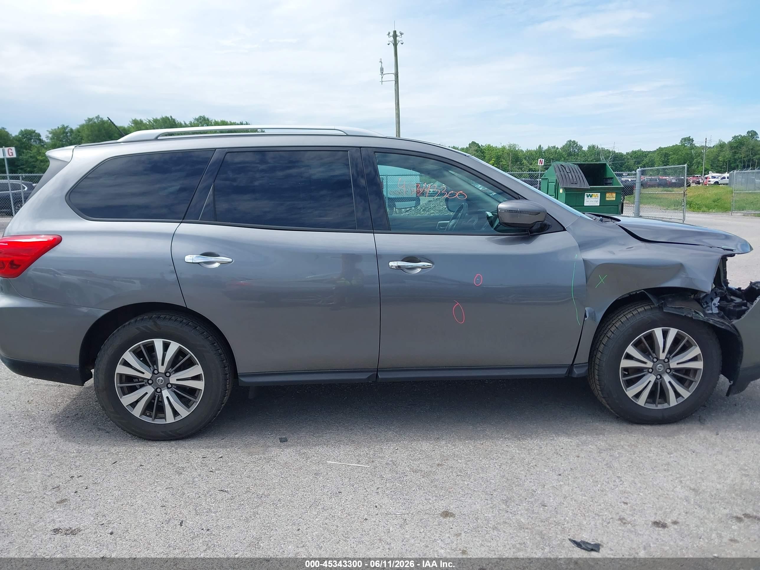2017 Nissan Pathfinder S Gray vin: 5N1DR2MM5HC694254