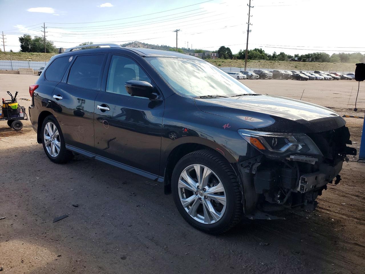 2018 Nissan Pathfinder Sl Black vin: 5N1DR2MM5JC646601