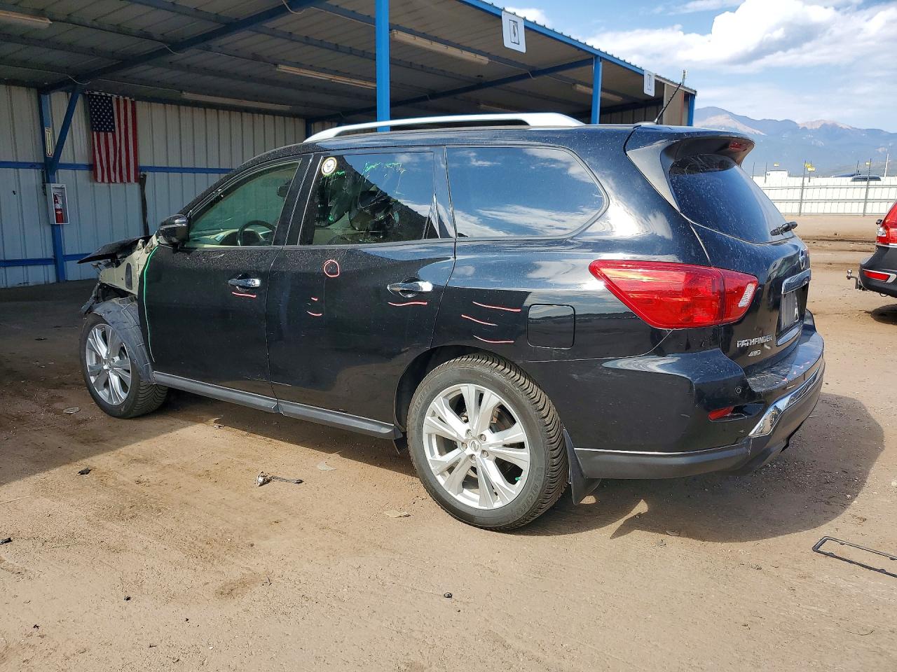 2018 Nissan Pathfinder Sl Black vin: 5N1DR2MM5JC646601