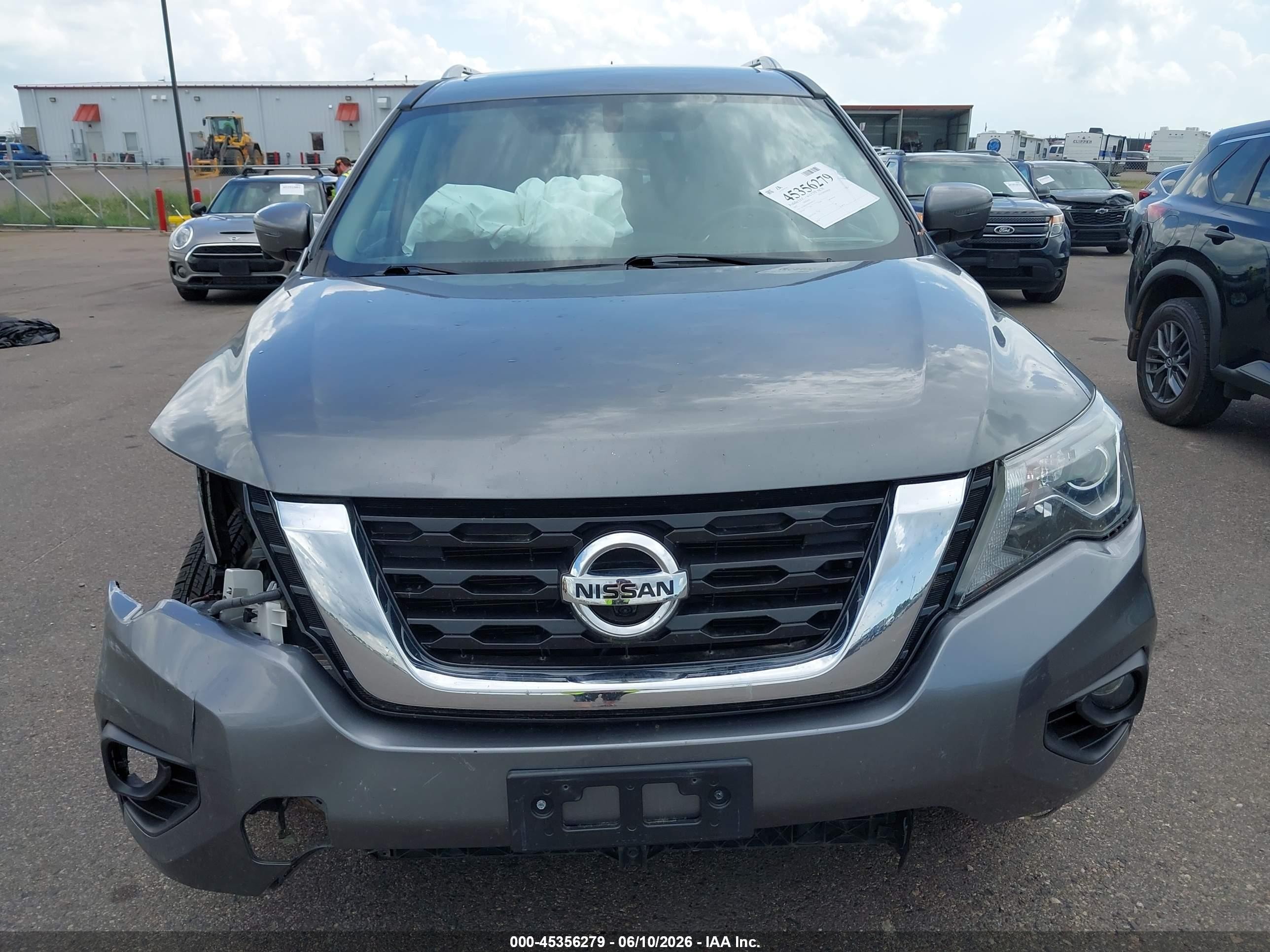 2017 Nissan Pathfinder Sl Gray vin: 5N1DR2MM6HC605372