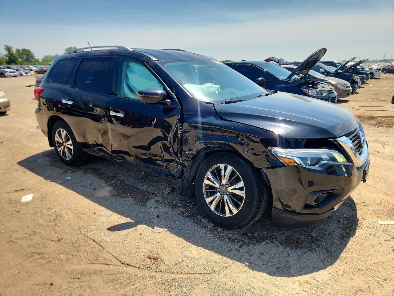 2017 Nissan Pathfinder Sl Black vin: 5N1DR2MM6HC644804