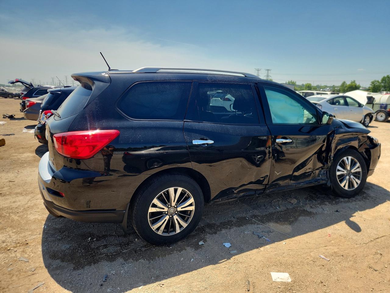 2017 Nissan Pathfinder Sl Black vin: 5N1DR2MM6HC644804
