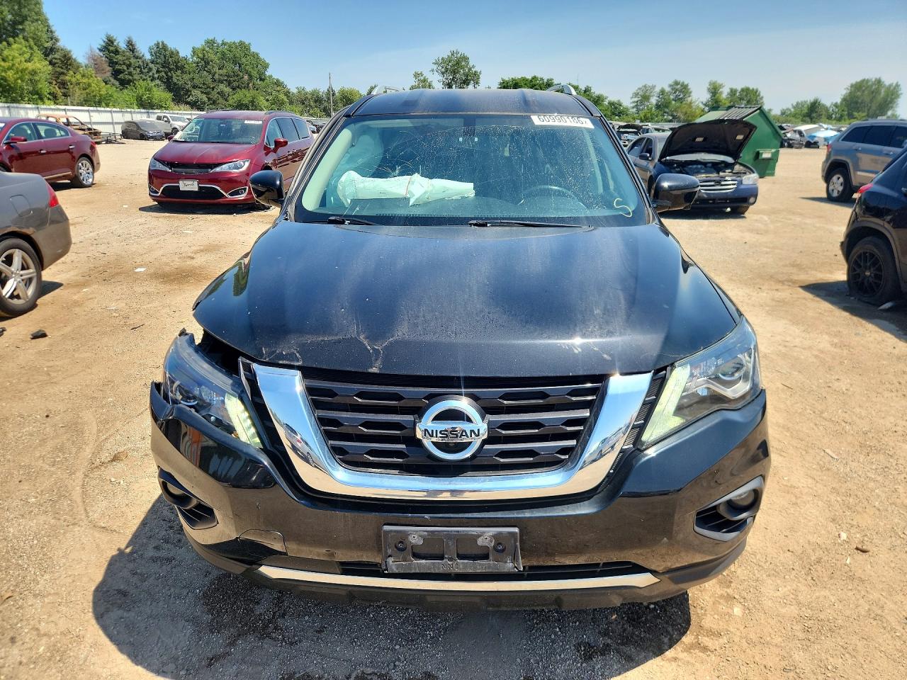 2017 Nissan Pathfinder Sl Black vin: 5N1DR2MM6HC644804