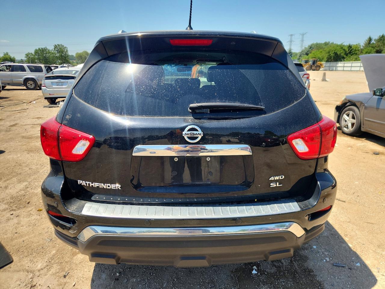 2017 Nissan Pathfinder Sl Black vin: 5N1DR2MM6HC644804