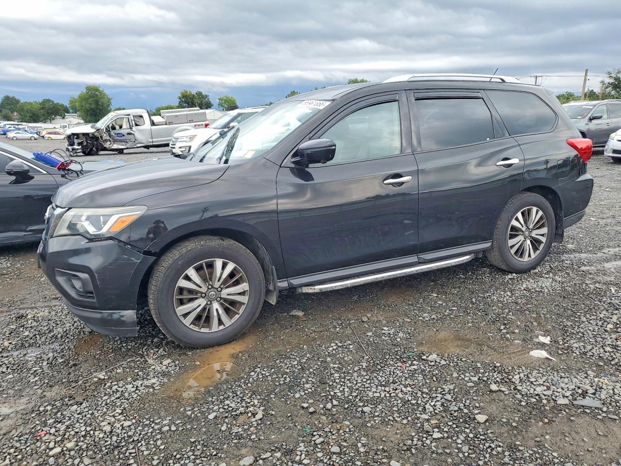 2017 Nissan Pathfinder Sl Black vin: 5N1DR2MM7HC658338