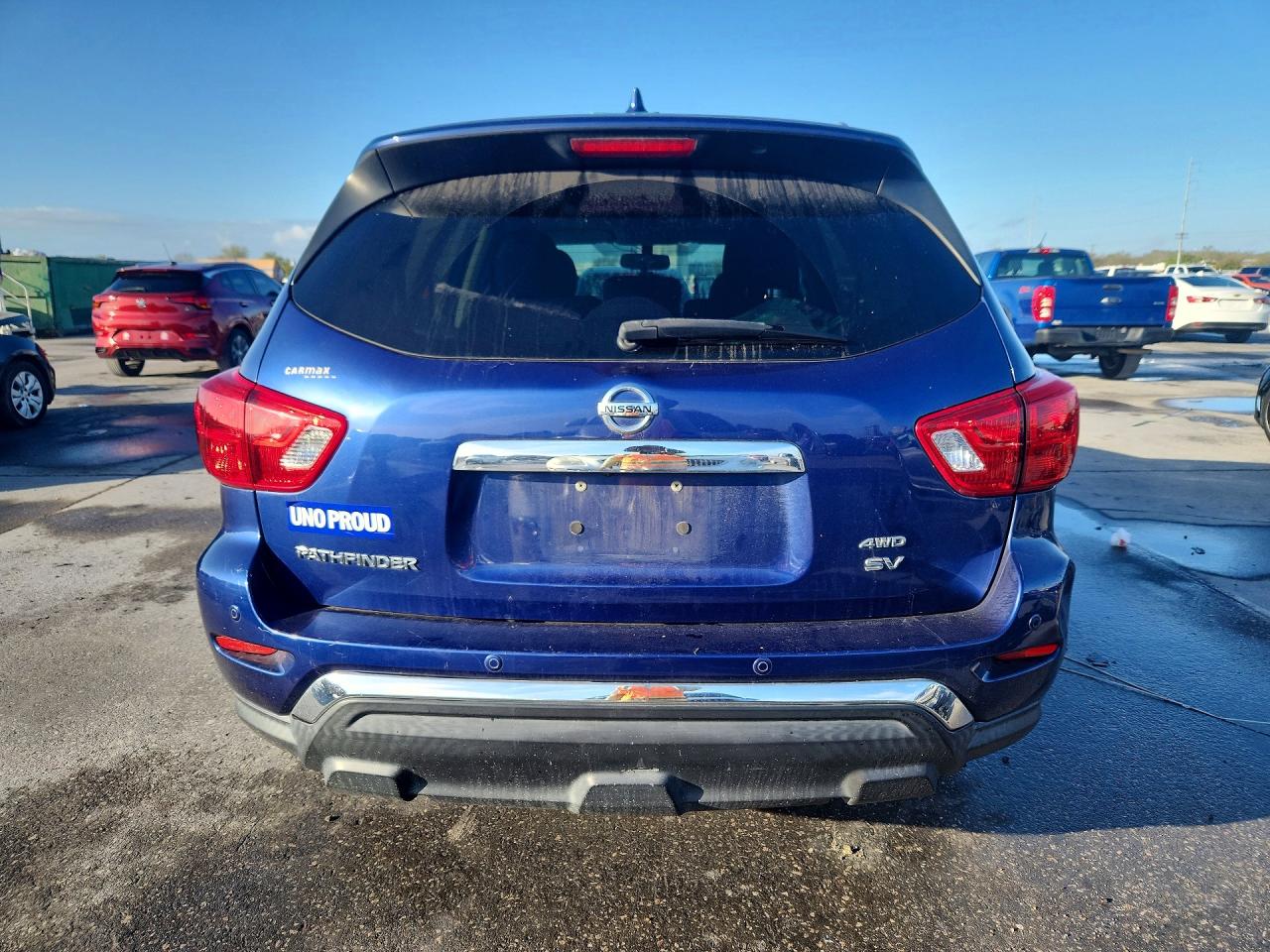 2019 Nissan Pathfinder Sv Blue vin: 5N1DR2MM7KC620082