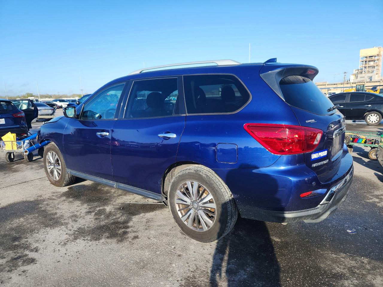2019 Nissan Pathfinder Sv Blue vin: 5N1DR2MM7KC620082