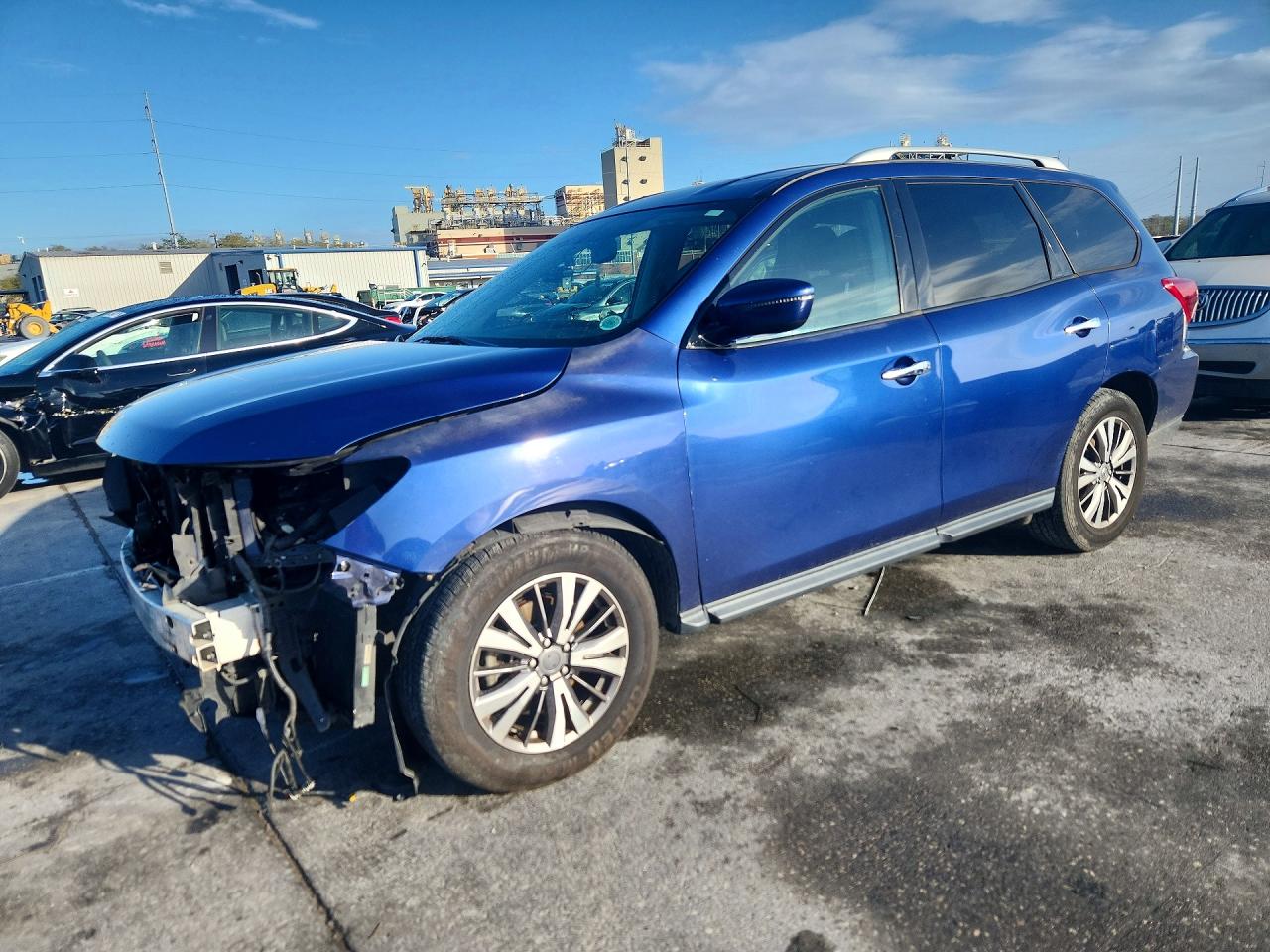 2019 Nissan Pathfinder Sv Blue vin: 5N1DR2MM7KC620082