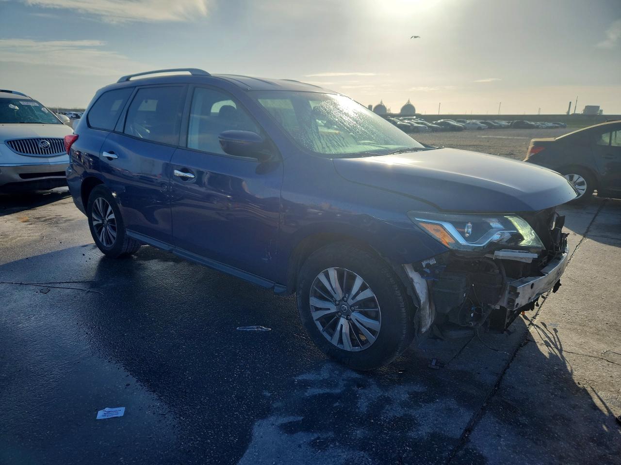 2019 Nissan Pathfinder Sv Blue vin: 5N1DR2MM7KC620082