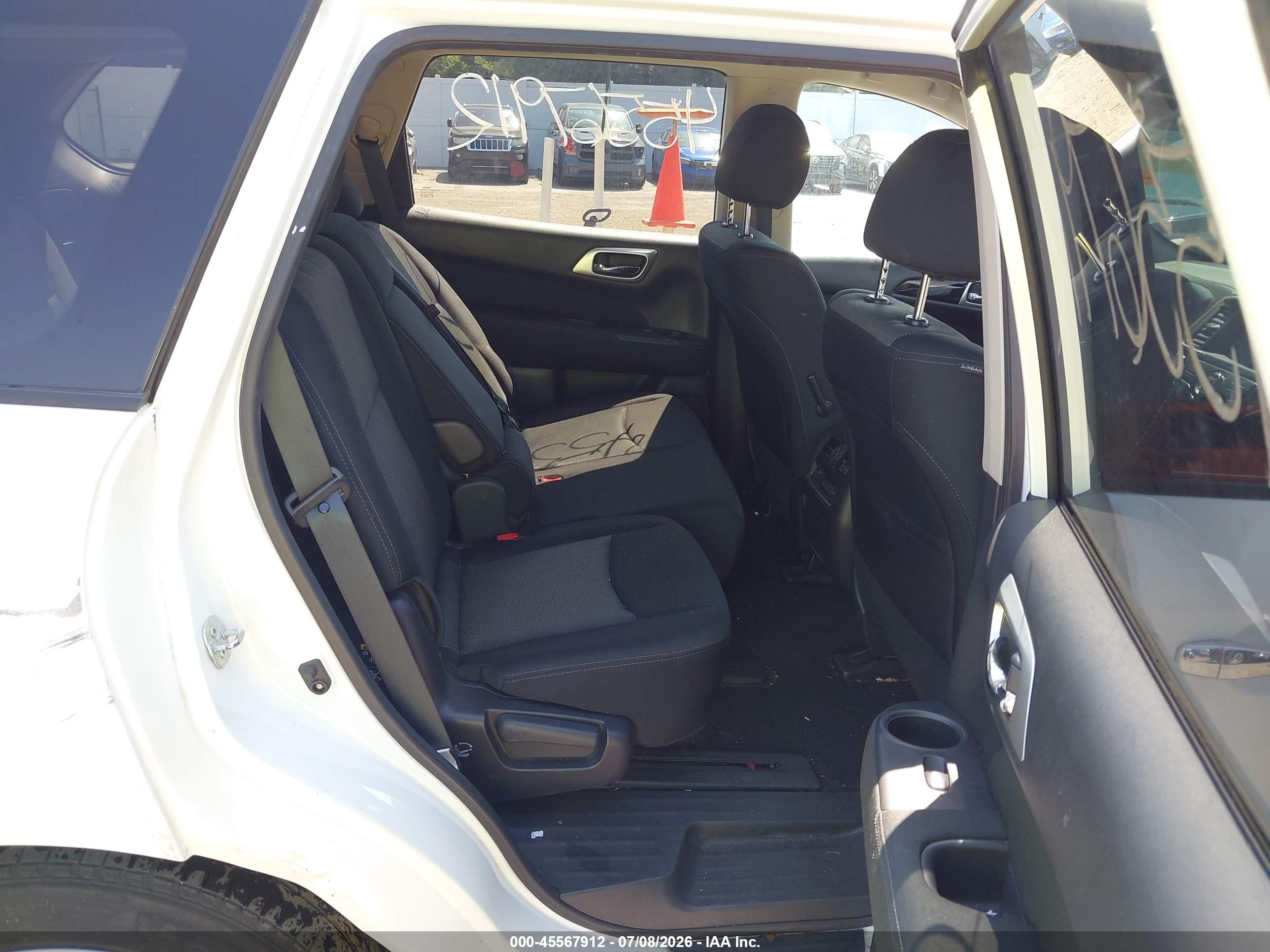 2017 Nissan Pathfinder S White vin: 5N1DR2MM8HC612100