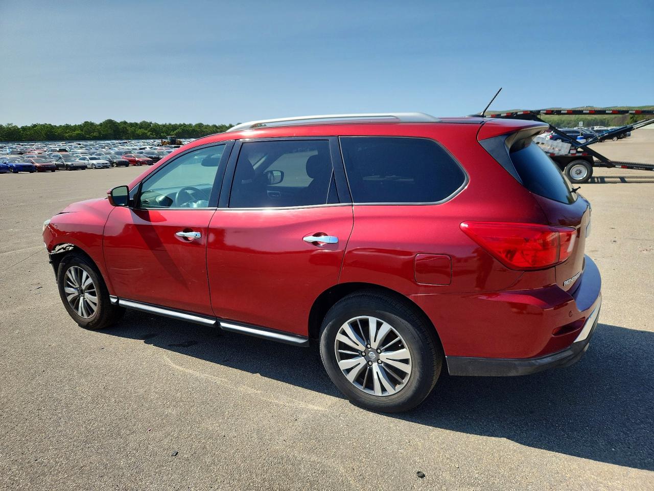 2017 Nissan Pathfinder Sv Red vin: 5N1DR2MM8HC694099