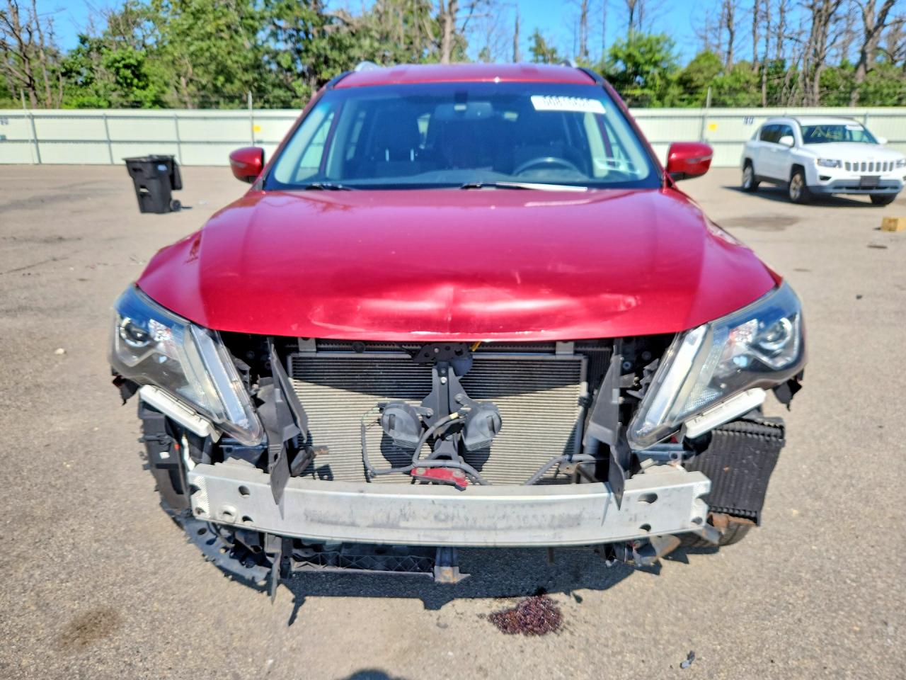 2017 Nissan Pathfinder Sv Red vin: 5N1DR2MM8HC694099