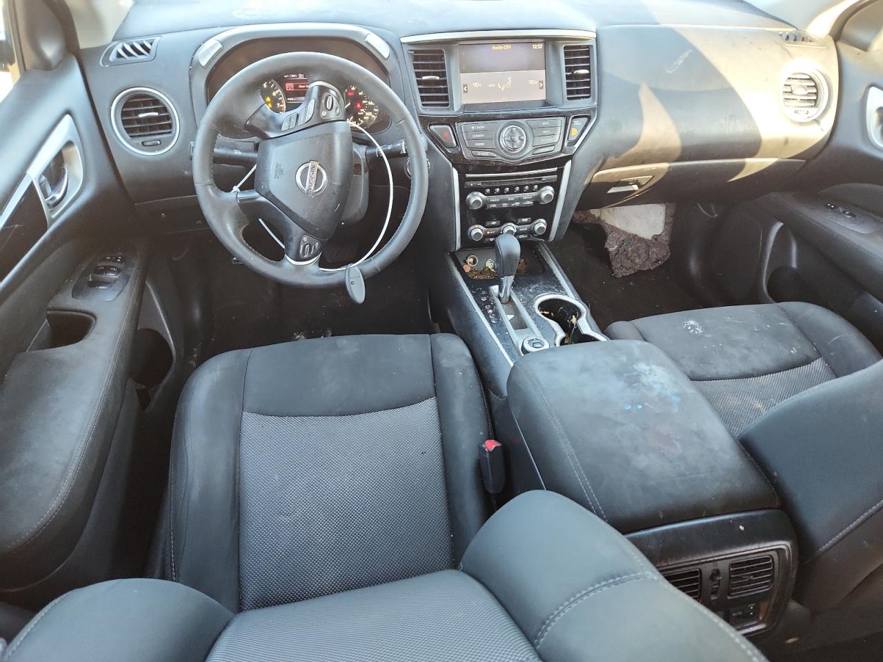 2017 Nissan Pathfinder Sv Gray vin: 5N1DR2MM9HC604779 Damage: Right Front Seat, Stained, Permanent