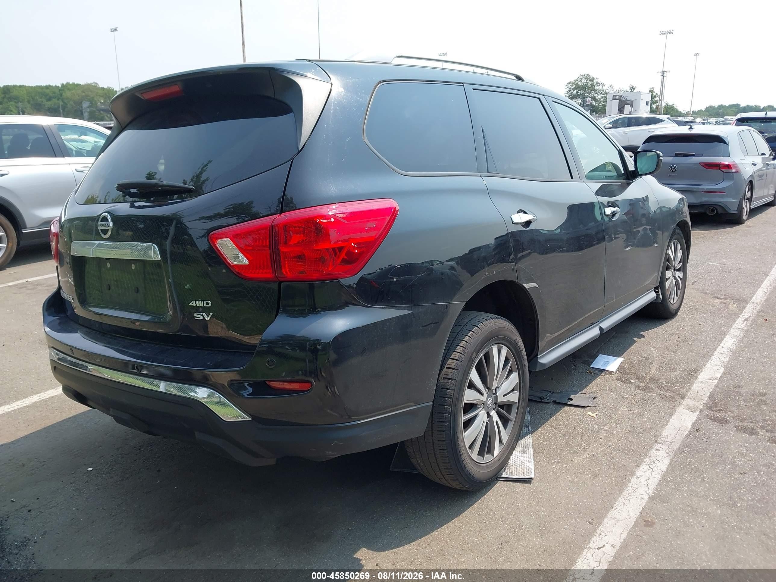 2018 Nissan Pathfinder Sv Black vin: 5N1DR2MM9JC670707