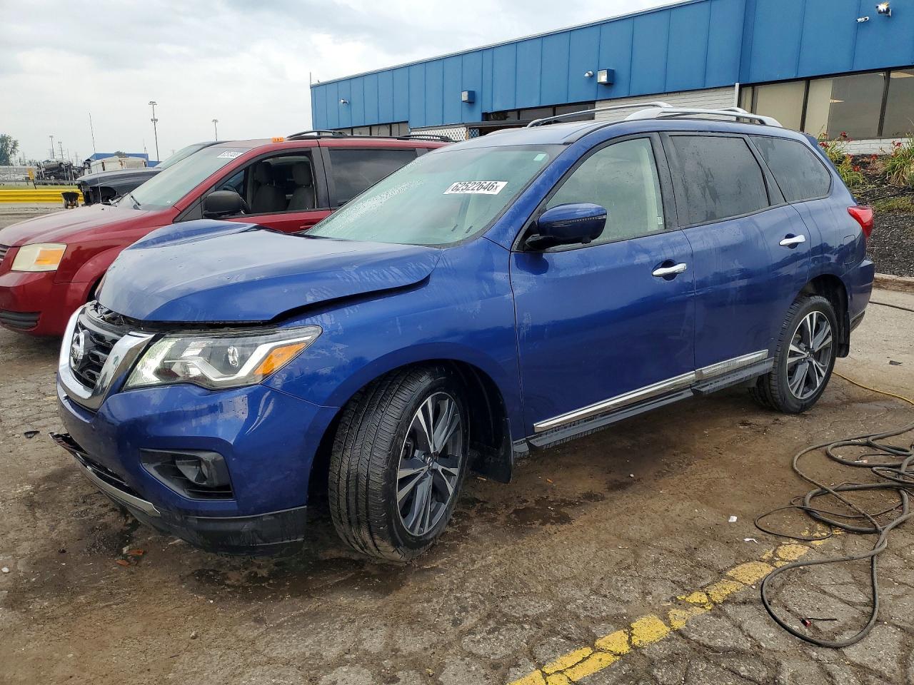 2019 Nissan Pathfinder Platinum Blue vin: 5N1DR2MM9KC637708