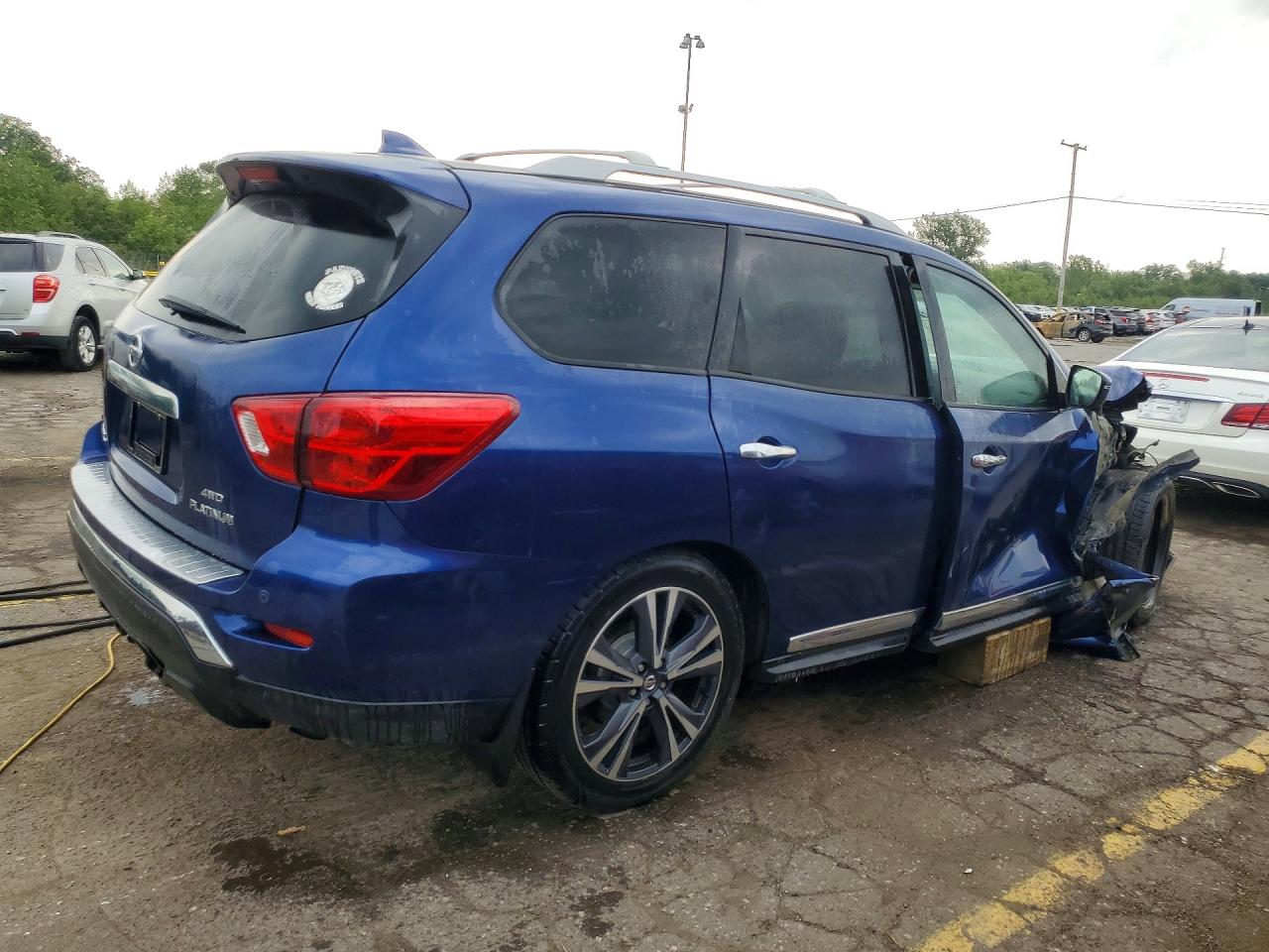 2019 Nissan Pathfinder Platinum Blue vin: 5N1DR2MM9KC637708