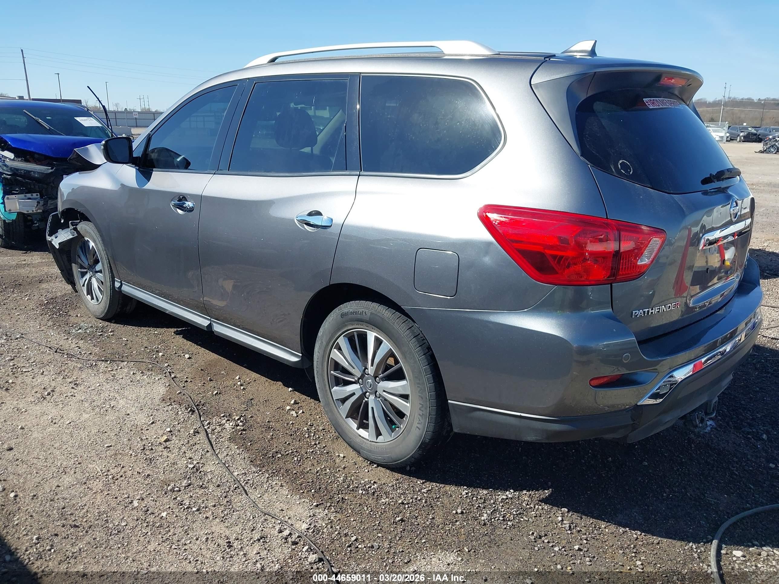 2019 Nissan Pathfinder Sv Gray vin: 5N1DR2MMXKC616916